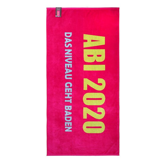 jilda-tex Strandtücher 100 % Baumwolle (1-St) mit Abi 2020 Schriftzug
