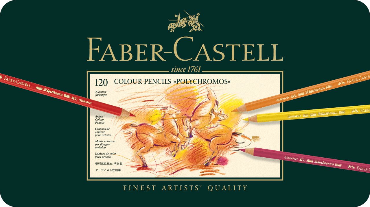 Faber-Castell Buntstift Faber Castell Farbstift Polychromos 3,8mm 120er Metalletui