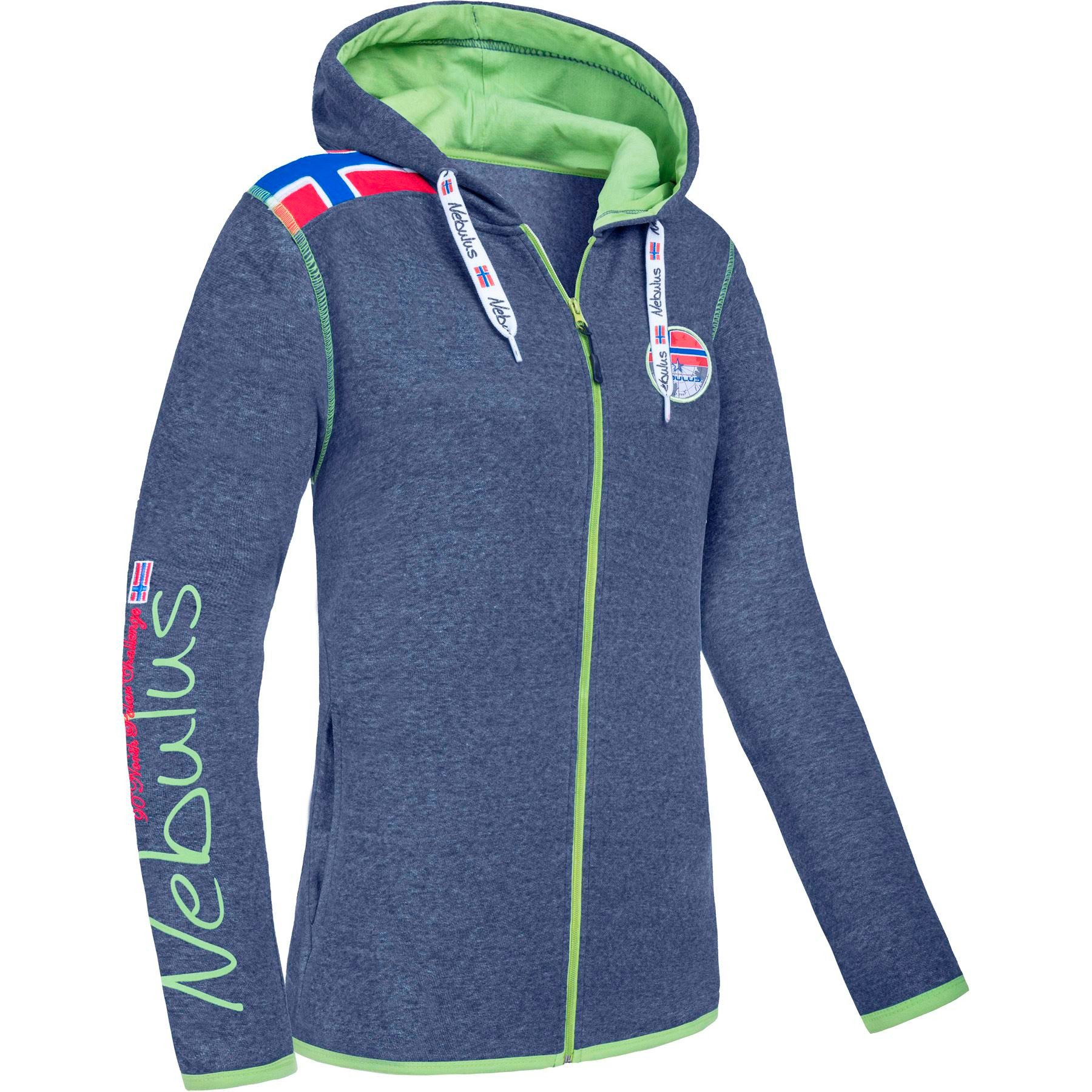 Nebulus Sweatjacke TURIOL, P6534 - Damen, navy-lime, XXL/44