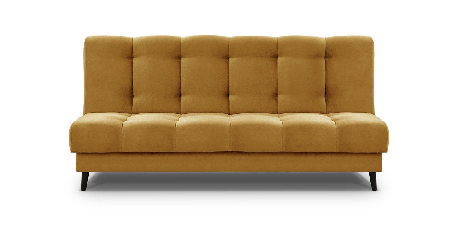 und 04) Schlafsofa mit Marine Schlaffunktion, Skandinavisches Velours-Bezgu im Nancy, Bettkasten Sofa Polstersofa, Beautysofa Stil (kronos