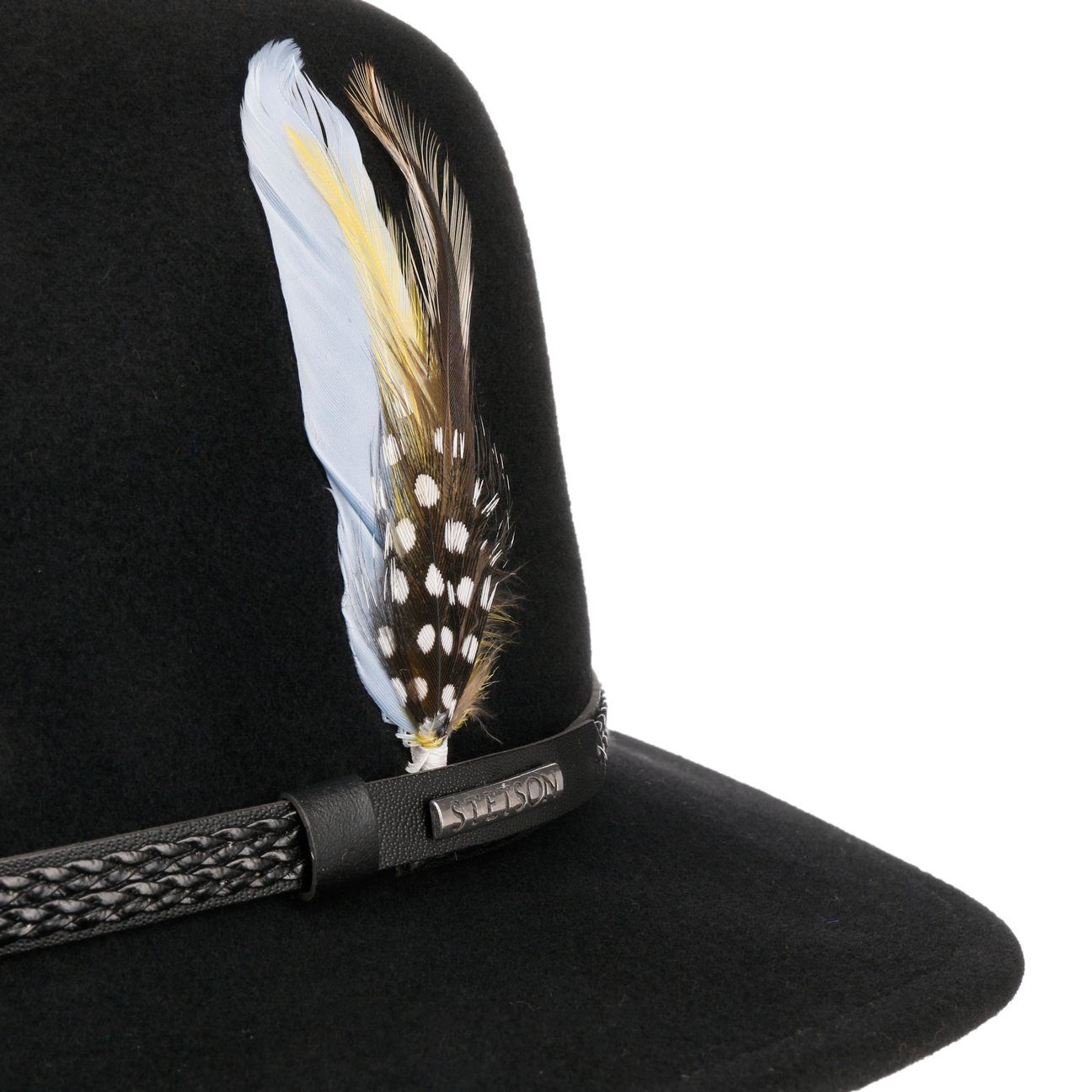 mit Wollhut Lederband, Filzhut Made (1-St) Stetson in USA