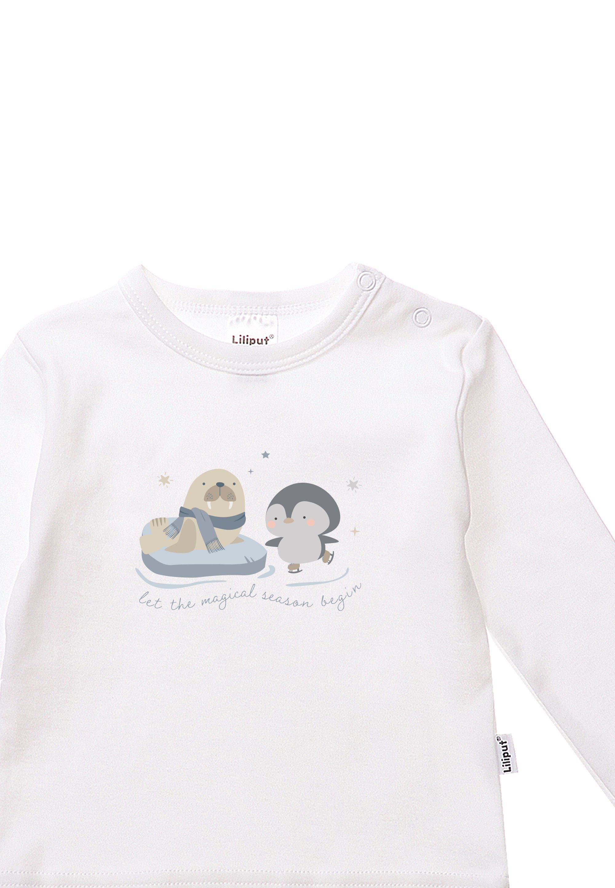 Liliput T-Shirt Rundhalsausschnitt Robbe Pinguin mit und angenehmem