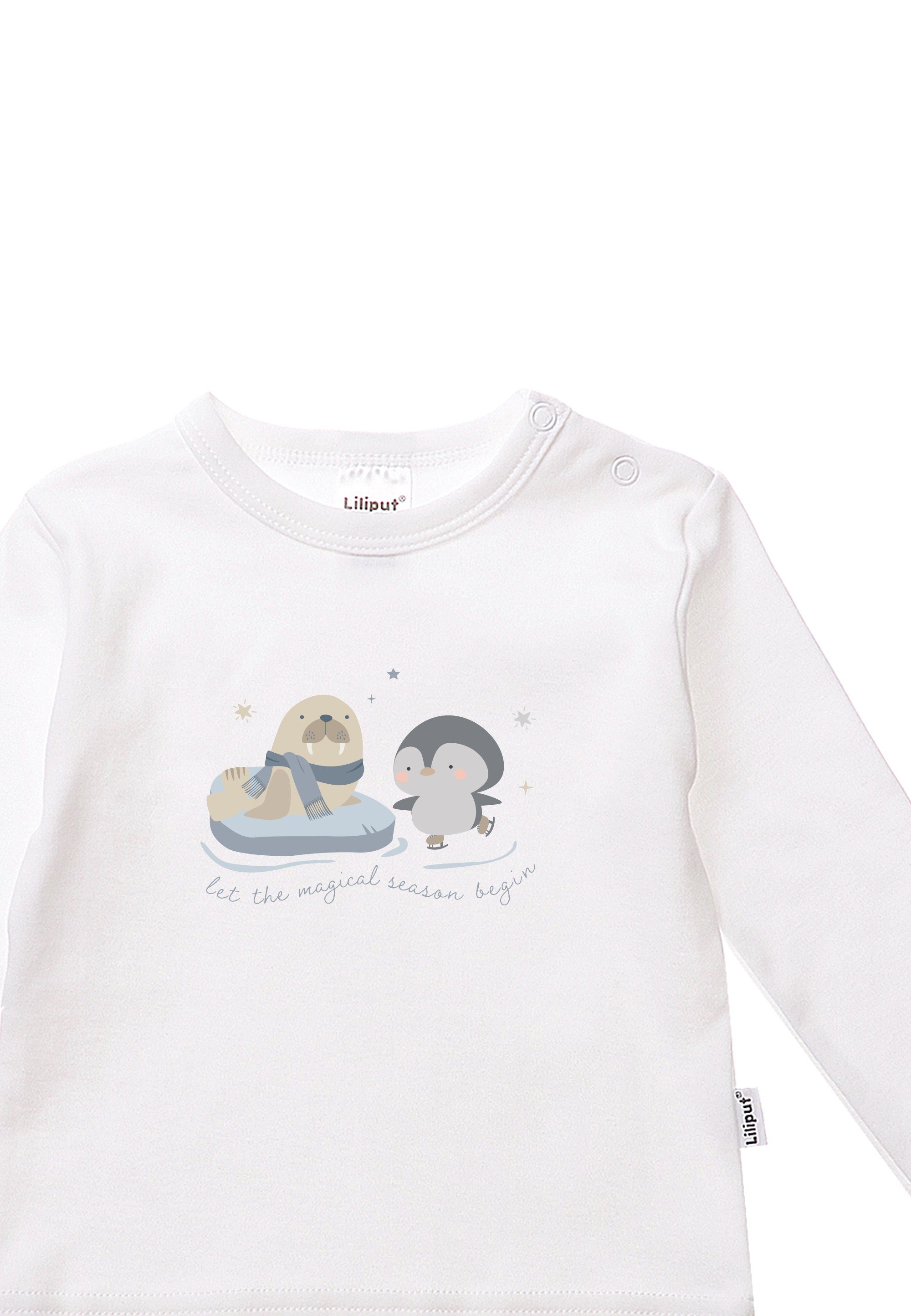 Liliput Langarmshirt Pinguin und Robbe mit angenehmem Rundhalsausschnitt – Bild 3 von 3