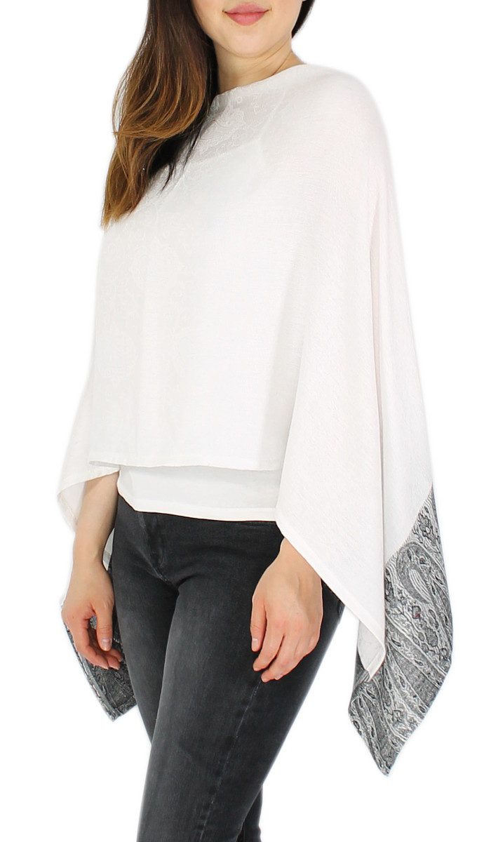 dy_mode Blusenponcho Damen Sommerponcho Weicher Überwurf günstig online kaufen