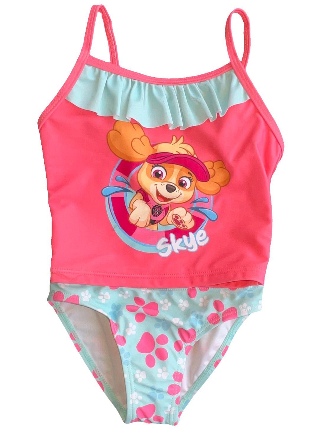 PAW PATROL Badeanzug Paw Patrol Mädchen Badeanzug Schwimmanzug (2-St) – Bild 3 von 3