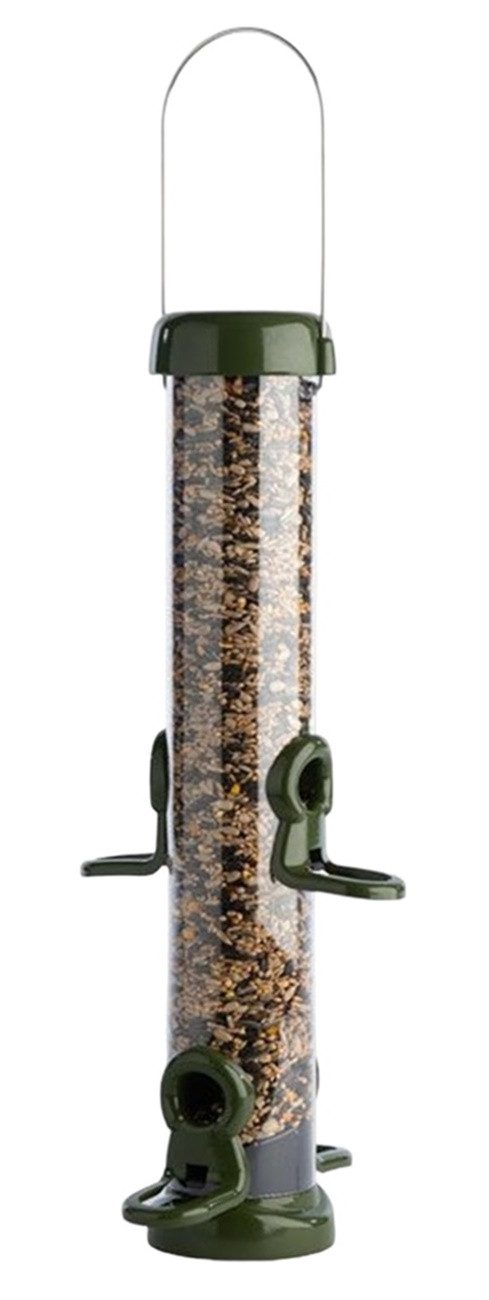 Schwegler Vogelhaus Naturschutzprodukt Futtersäule Ring-Pull Click midi grün H 51 cm 1,0 l
