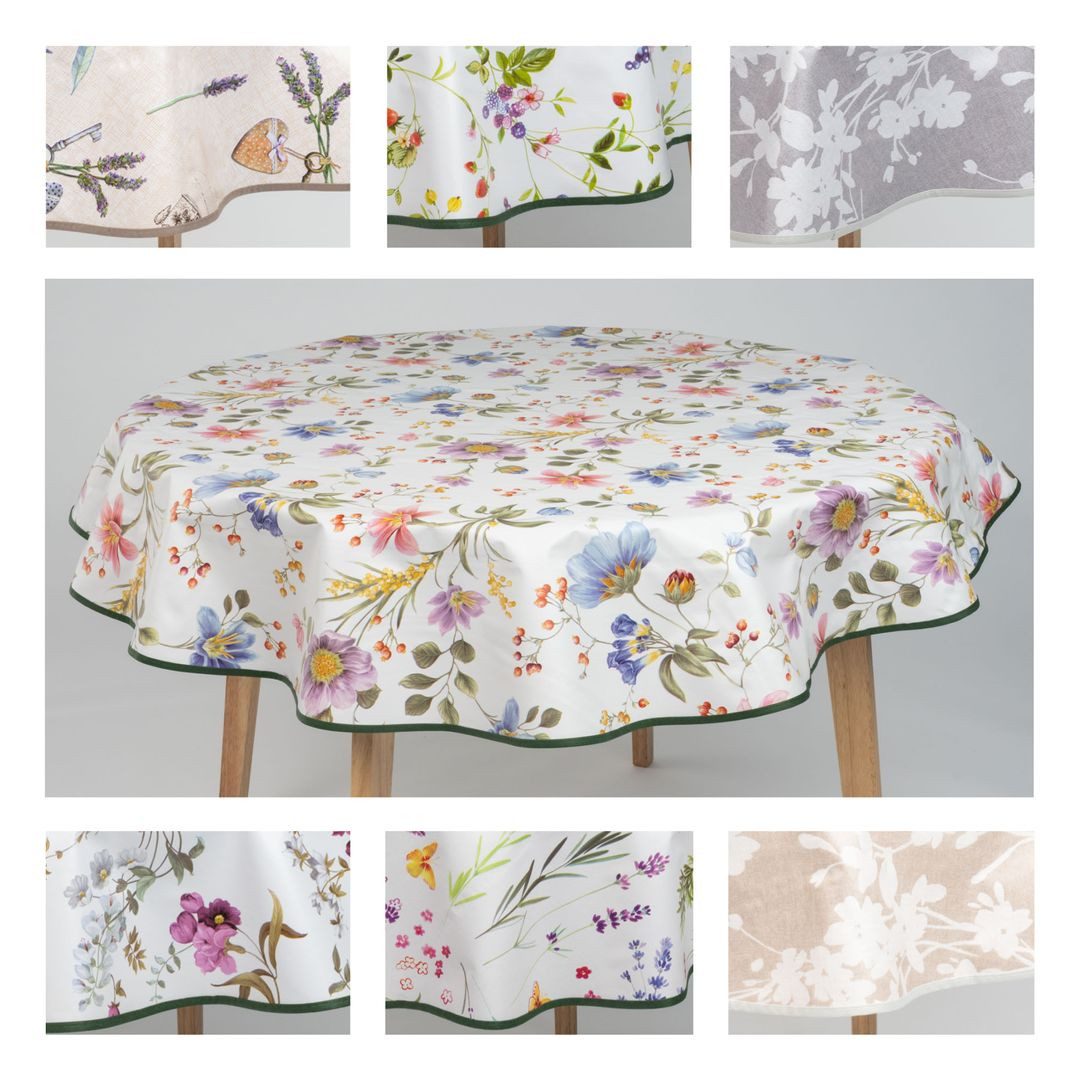 laro Tischdecke laro 140cm runde Wachstuchtischdecke günstig online kaufen