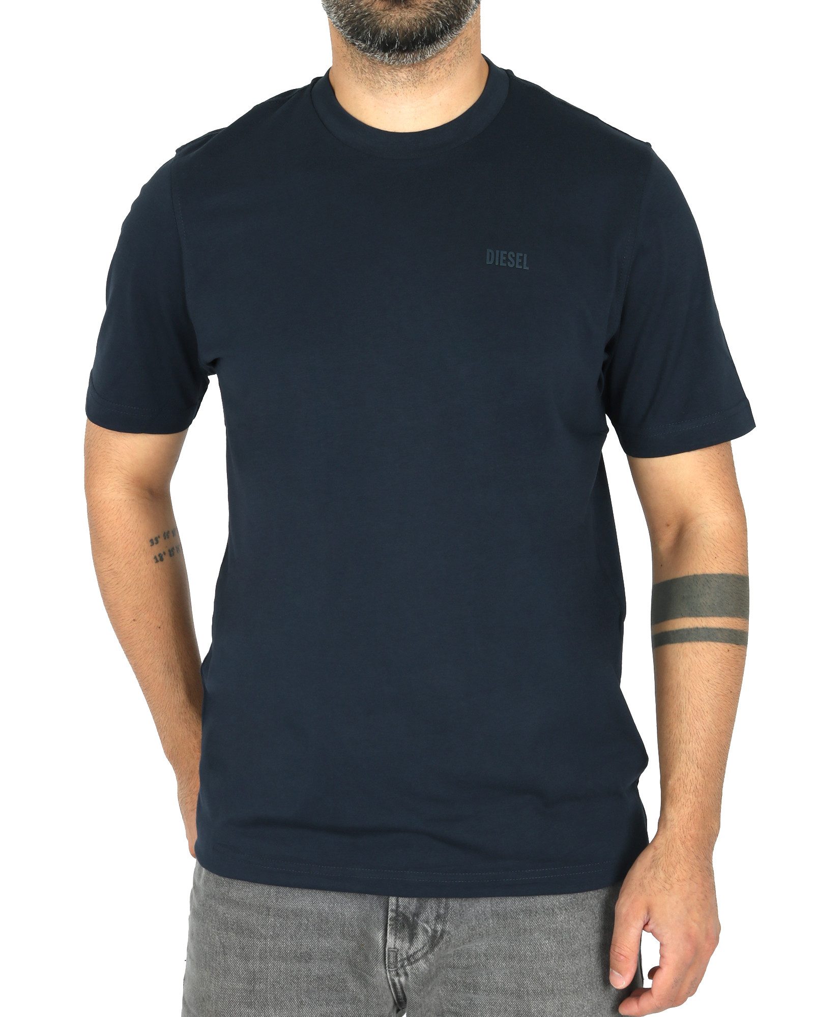 Diesel Rundhalsshirt mit Diesel Logo auf der Brust - T-JUST 250121