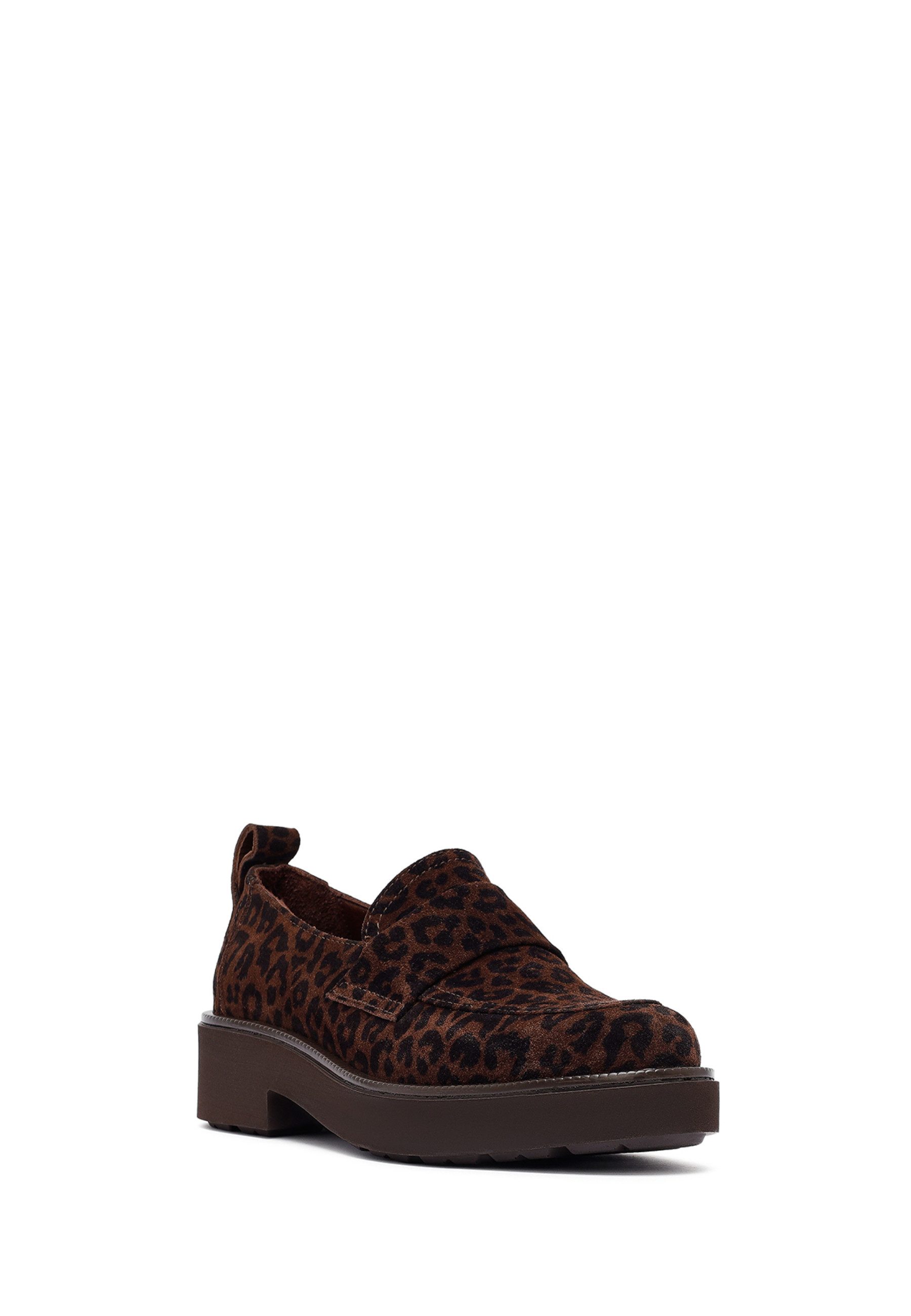 Derimod Maskuline Loafer aus Veloursleder Loafer Textilfutter, EVA Sohle, Absatz 3 cm