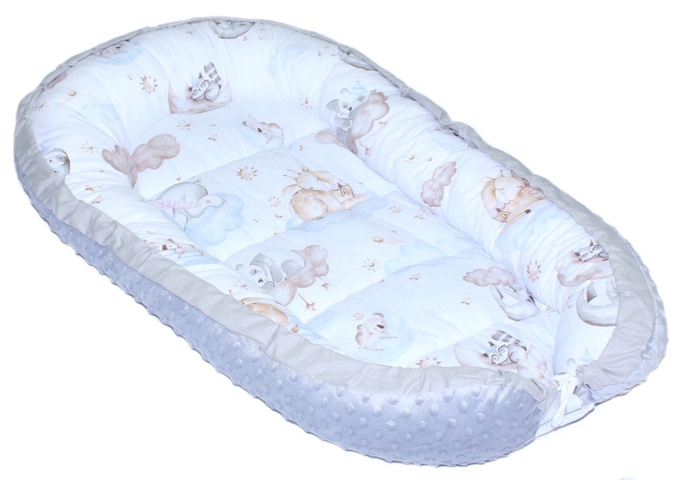 Primawela Bettnestchen Baby MINKY Nestchen Kokon Kuschelnest Babybett