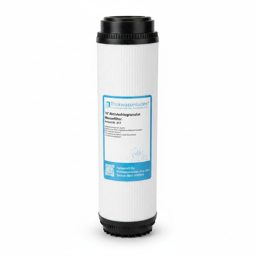 Trinkwasserladen Aktivkohlefilter, 10 Zoll Aktivkohlegranulat Wasserfilter