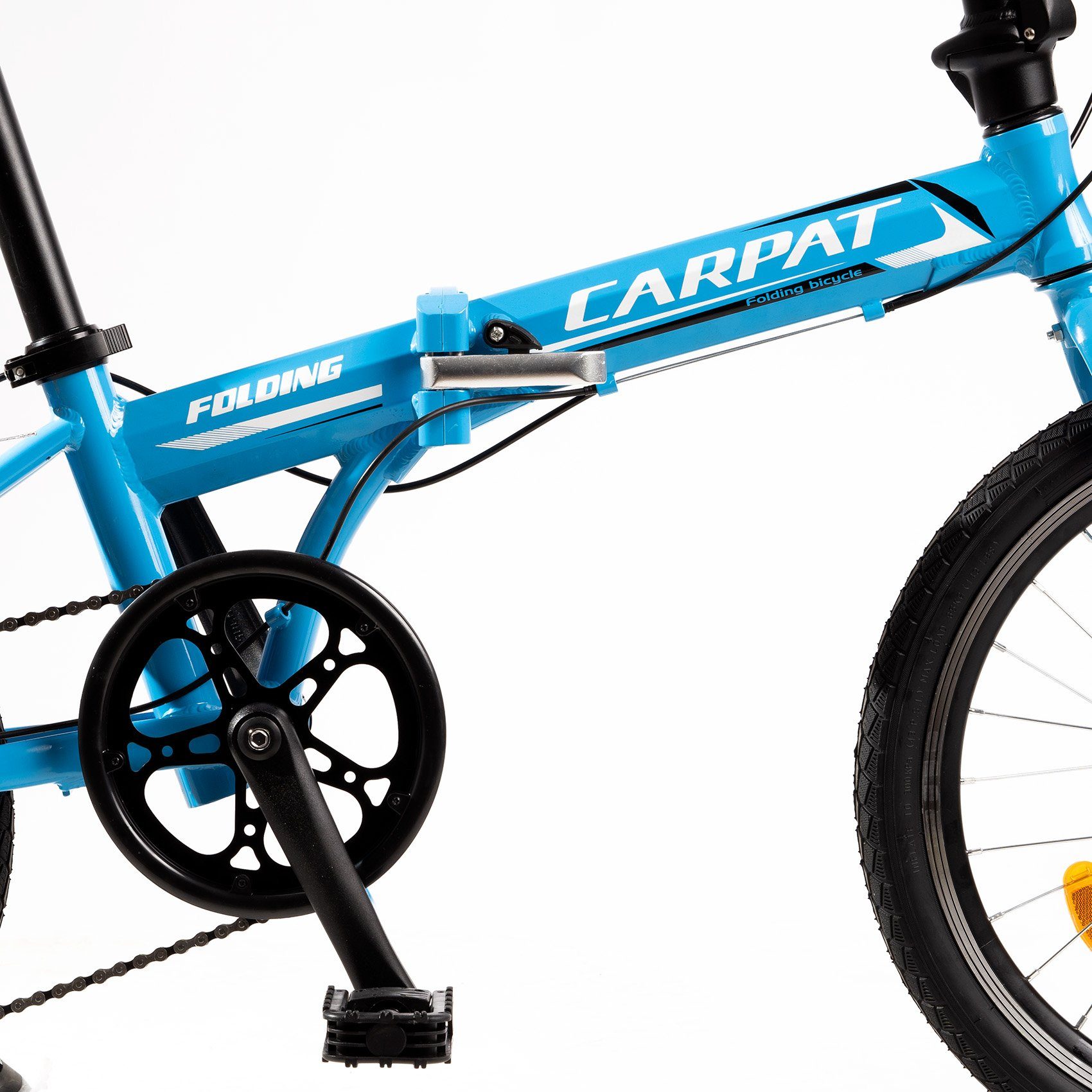 Klapprad Alu-Rahmen, Herren, 7 Klapprad Gang, Zoll Damen Bike 100 City kg Blau Kettenschaltung, bis Faltbarer CARPAT SPORT 20