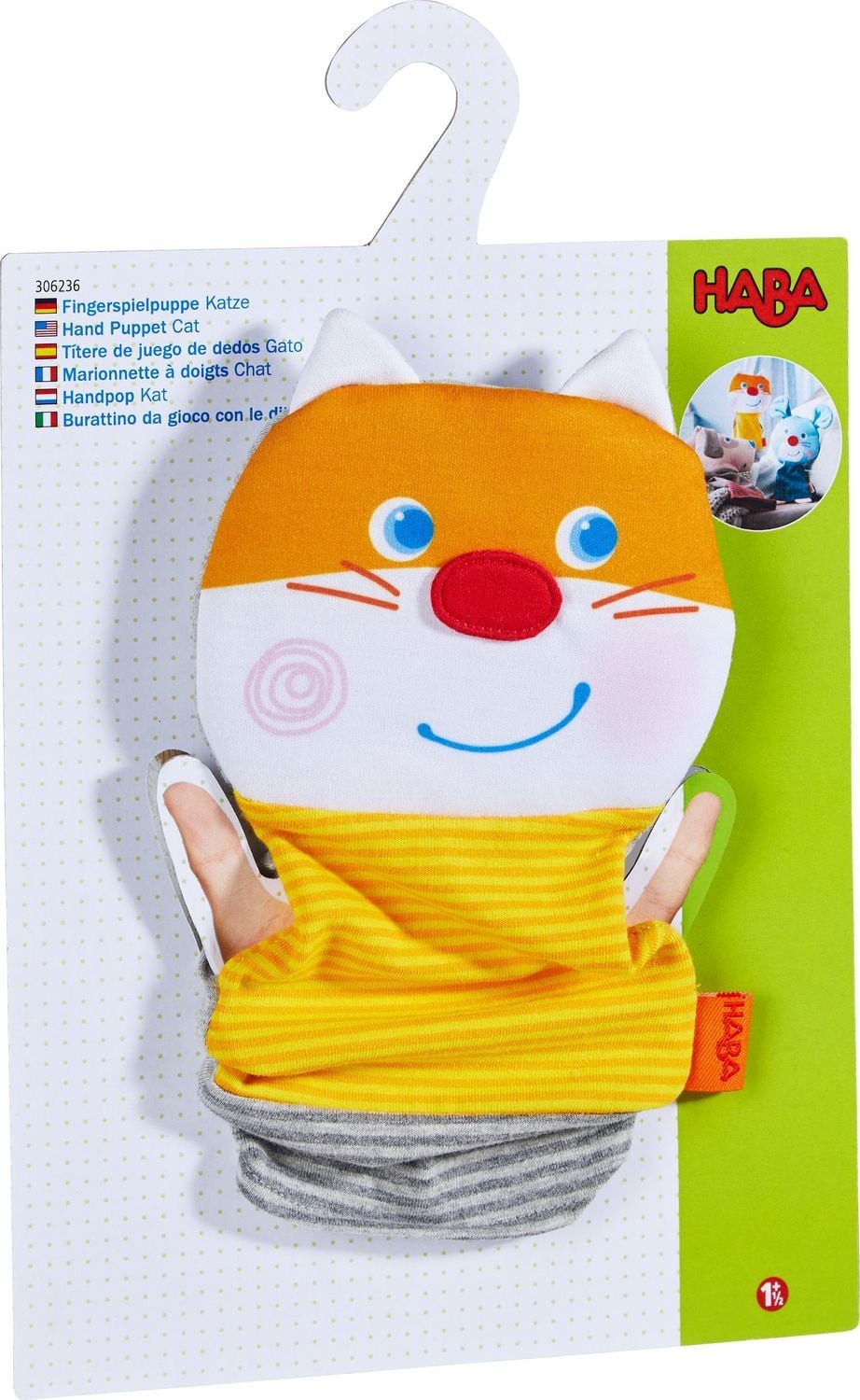 Haba Puppen Accessoires-Set HABA - Fingerspielpuppe Katze