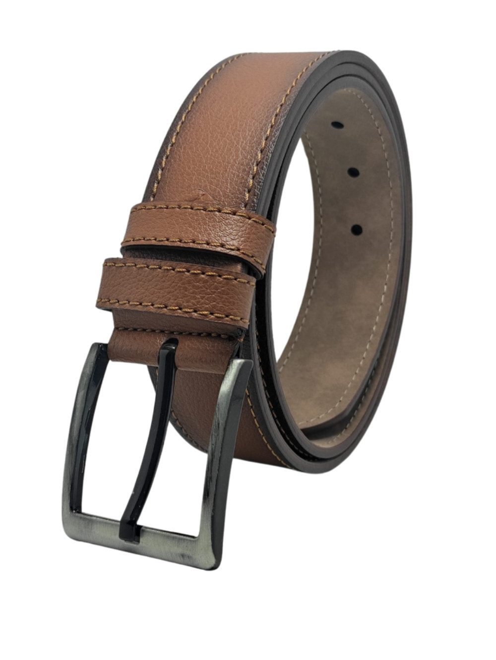 GENUINE LEATHER COMPANY EDS Ledergürtel Kunstleder Gürtel Herren 3.8 cm Sportlich, in 6 Größen erhältlich