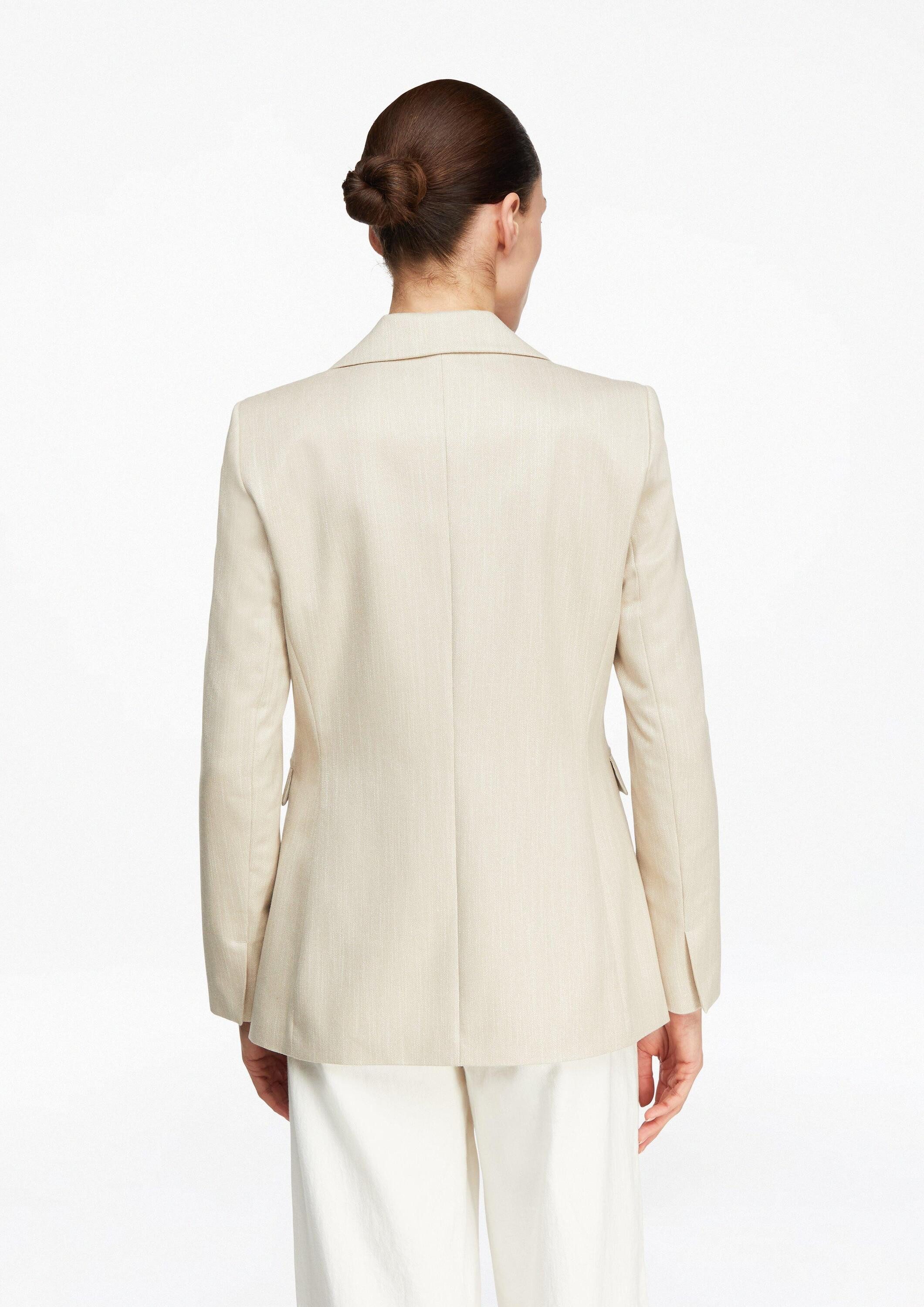 comma Jackenblazer Indoor-Blazer Taillierter Blazer mit Glitzergarn