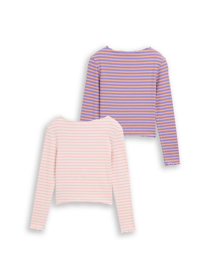 TOM TAILOR T-Shirt 2er Pack geringelt