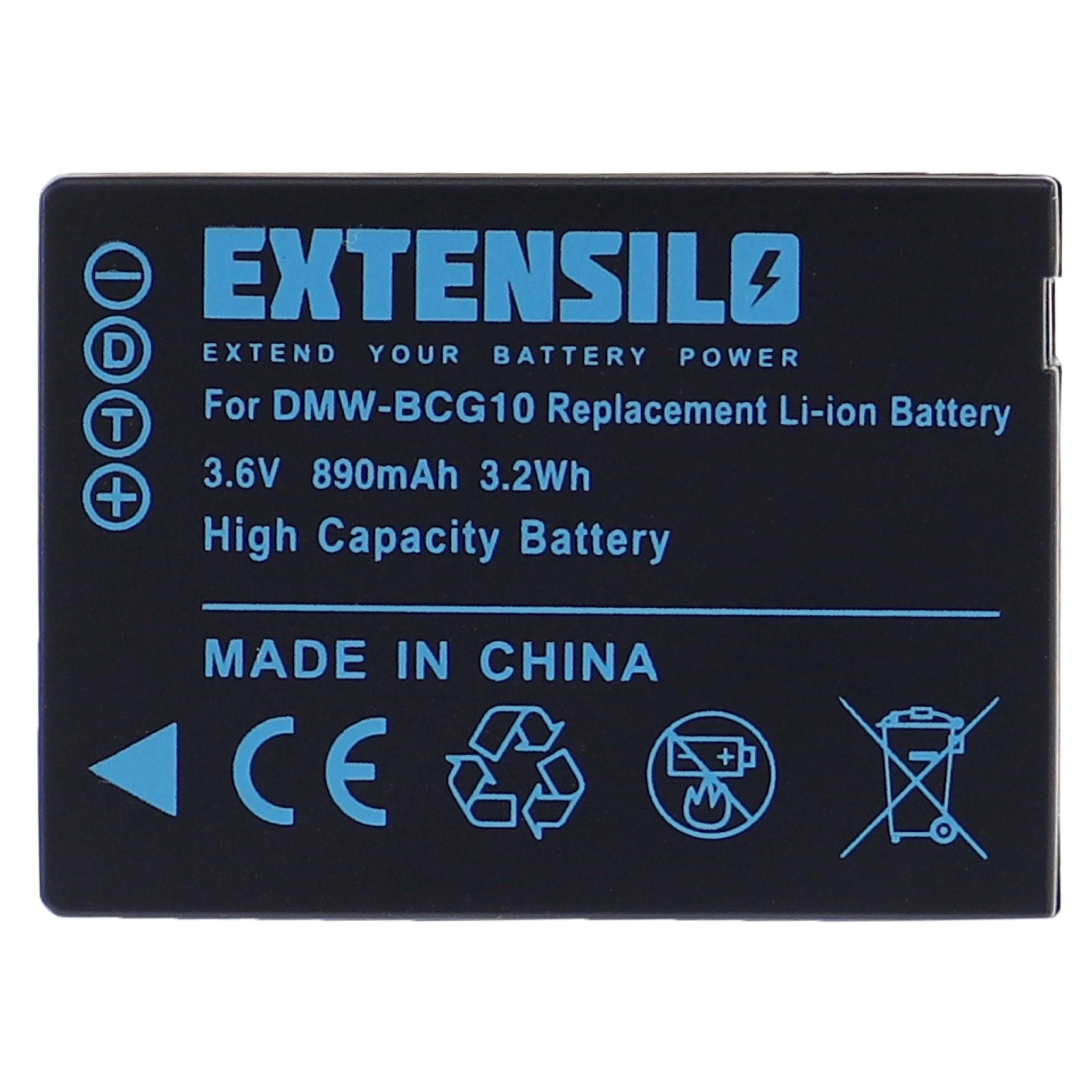 Extensilo Ersatz für Leica BP-DC7, BP-DC7E für Kamera-Akku Li-Ion 890 mAh (3,6 V)