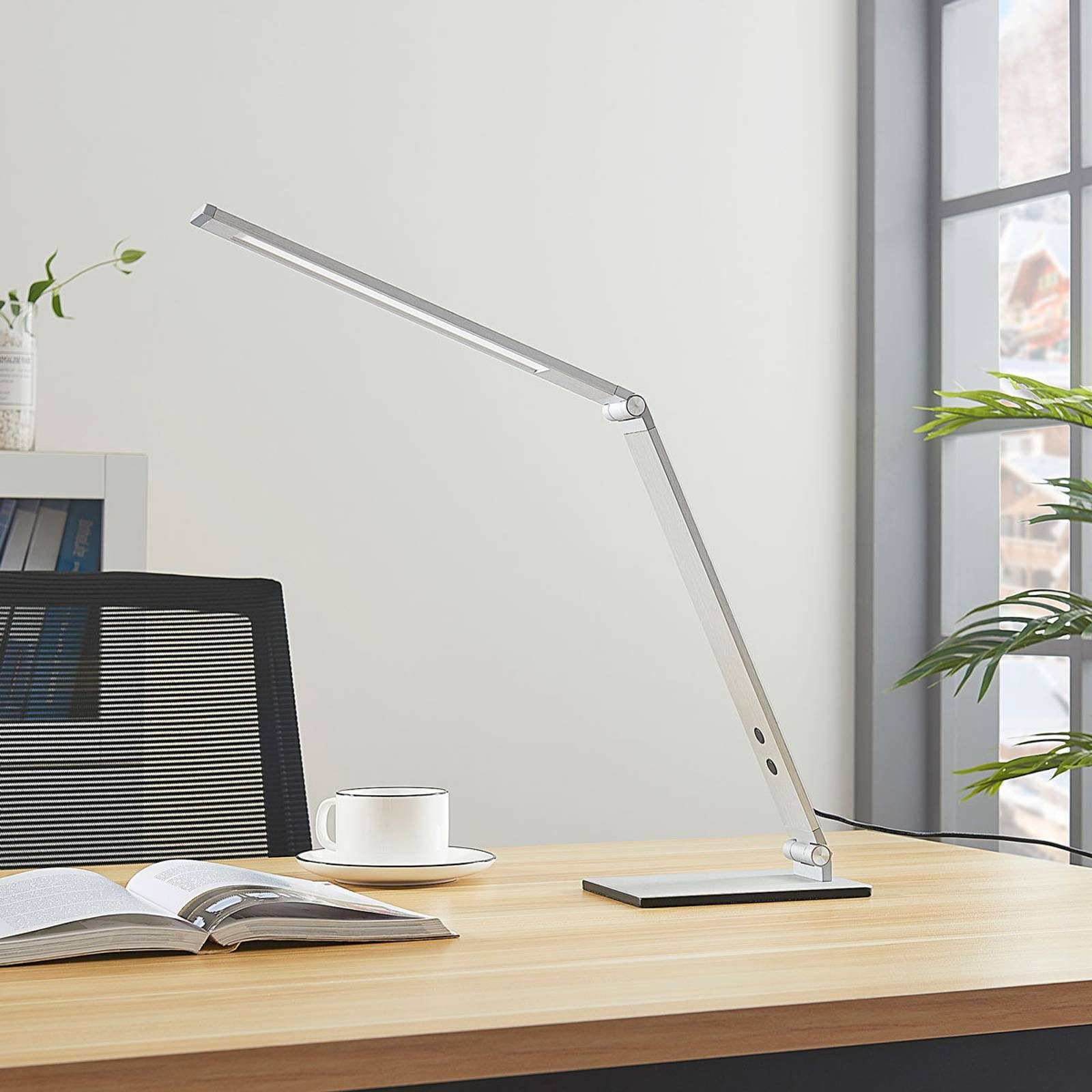 Lucande Schreibtischlampe Nicano, Enthalten, 1 x 8 W LED, Farbwechsel warmweiß / tageslicht