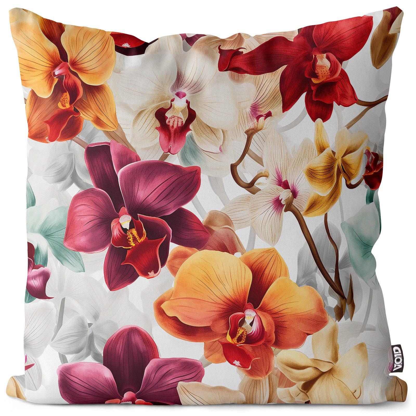 VOID Kissenbezug, (1 Stück), Malerei Orchideen Blüten Blumen Natur Kissenbezug Malerei Orchideen B