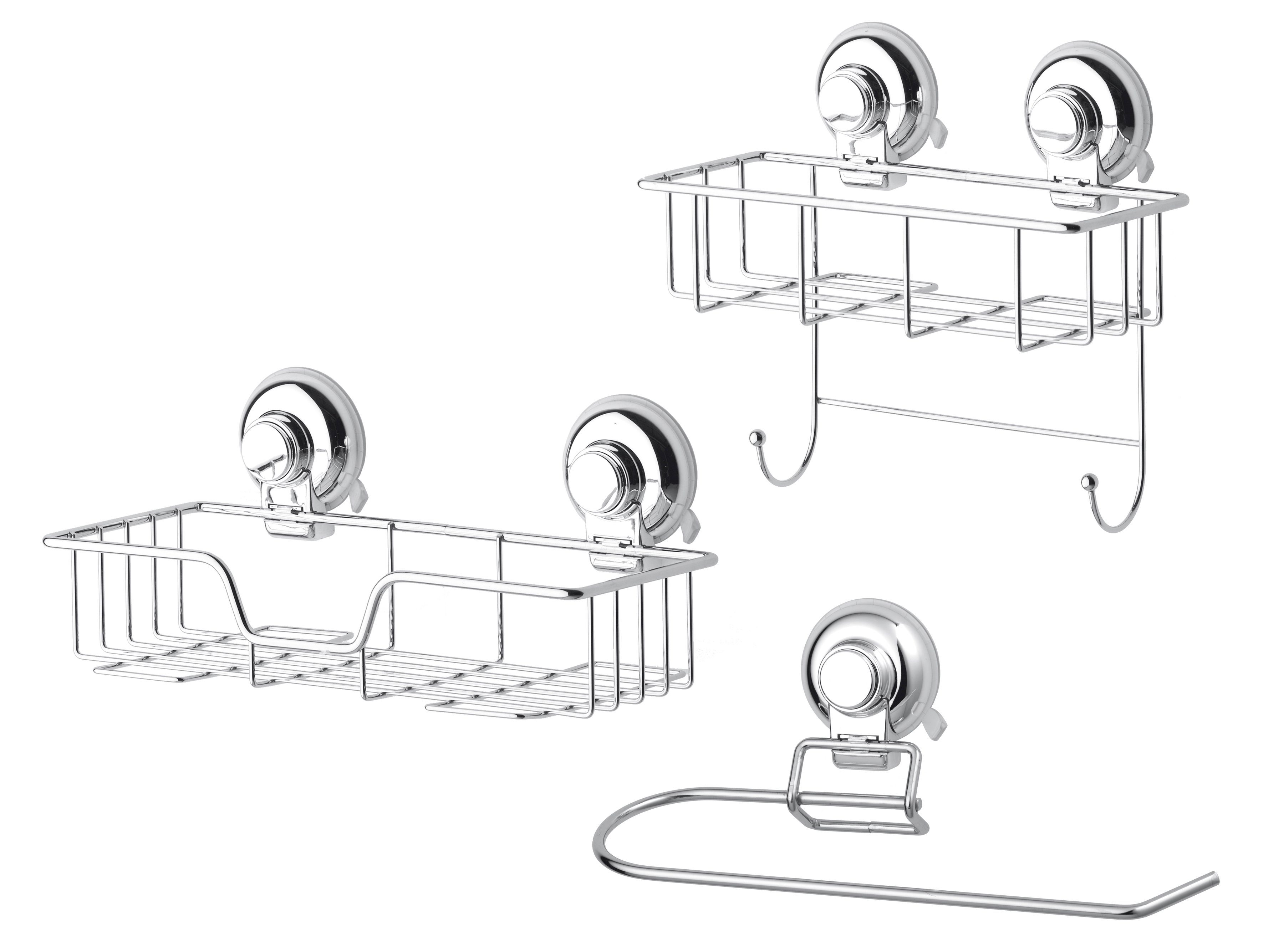 HOOKIE System® Befestigung intelligenten Küchenorganizer-Set mit Saughaken 3-teilig, (3-tlg), GSW