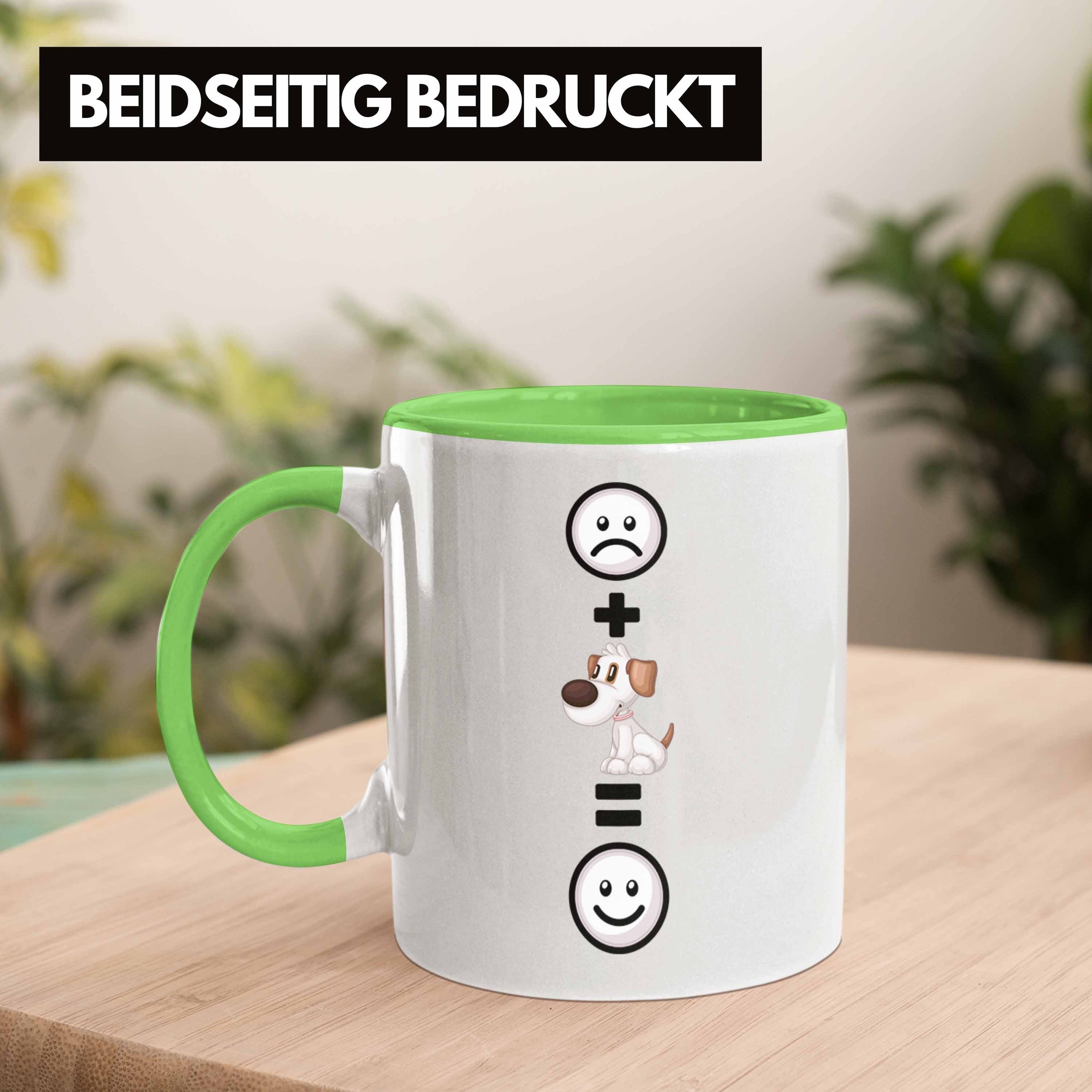 Hundebesitzer Grün Lustige Hund Tasse Trendation Geburtstag Tasse für Geschenkidee Hundemama