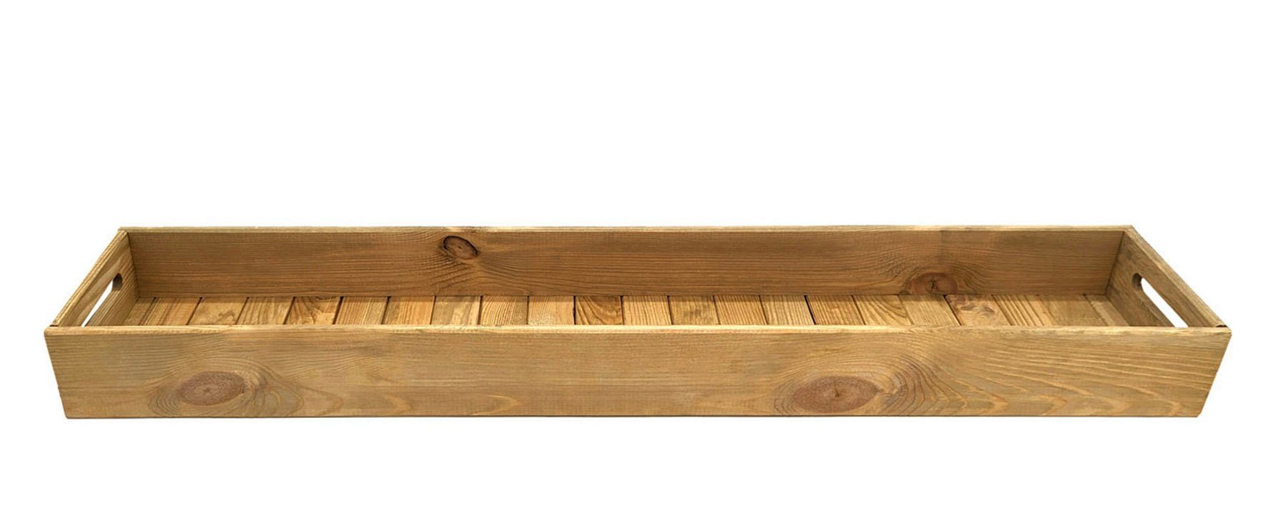 Spetebo Kerzentablett XXL Holz Dekotablett - 95 x 18 cm (Set, 1 St., 1 Tabl günstig online kaufen