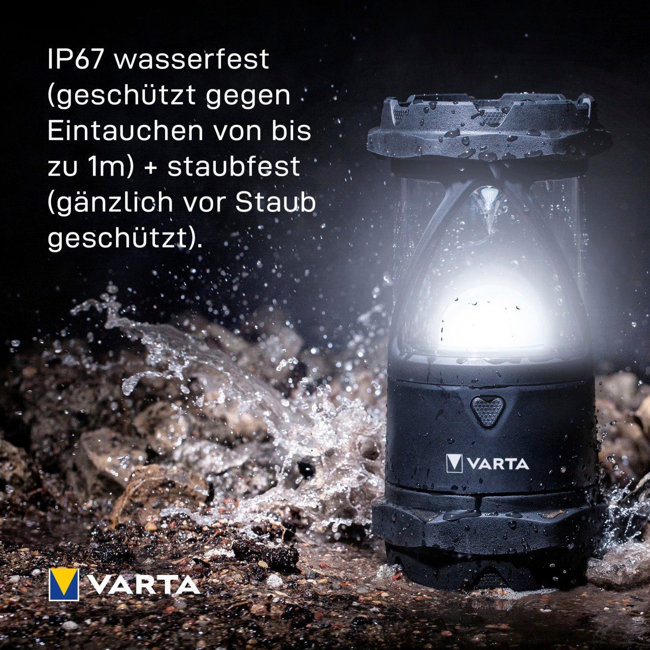 und COB Pro staubdicht,stoßabsorbierend,bruchfeste wasser- Indestructible Linse Laterne Reflektor VARTA L30 LED, und