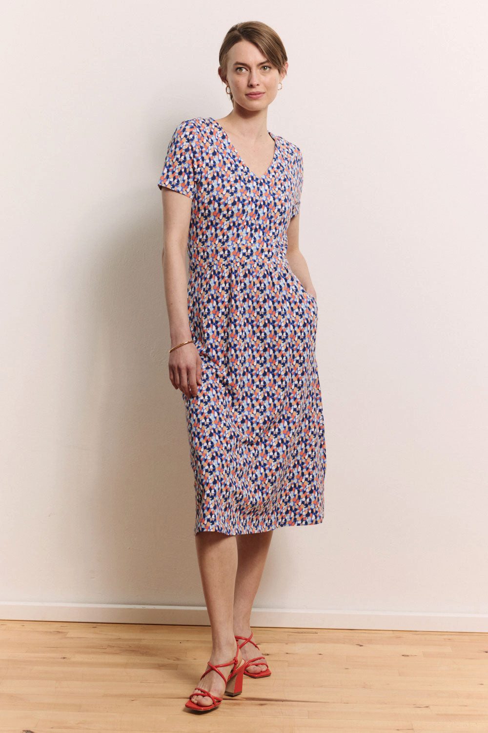 Tranquillo Sommerkleid Feminines Jerseykleid Doroo aus Bio-Baumwolle GOTS-zertifizierte Bio-Baumwolle