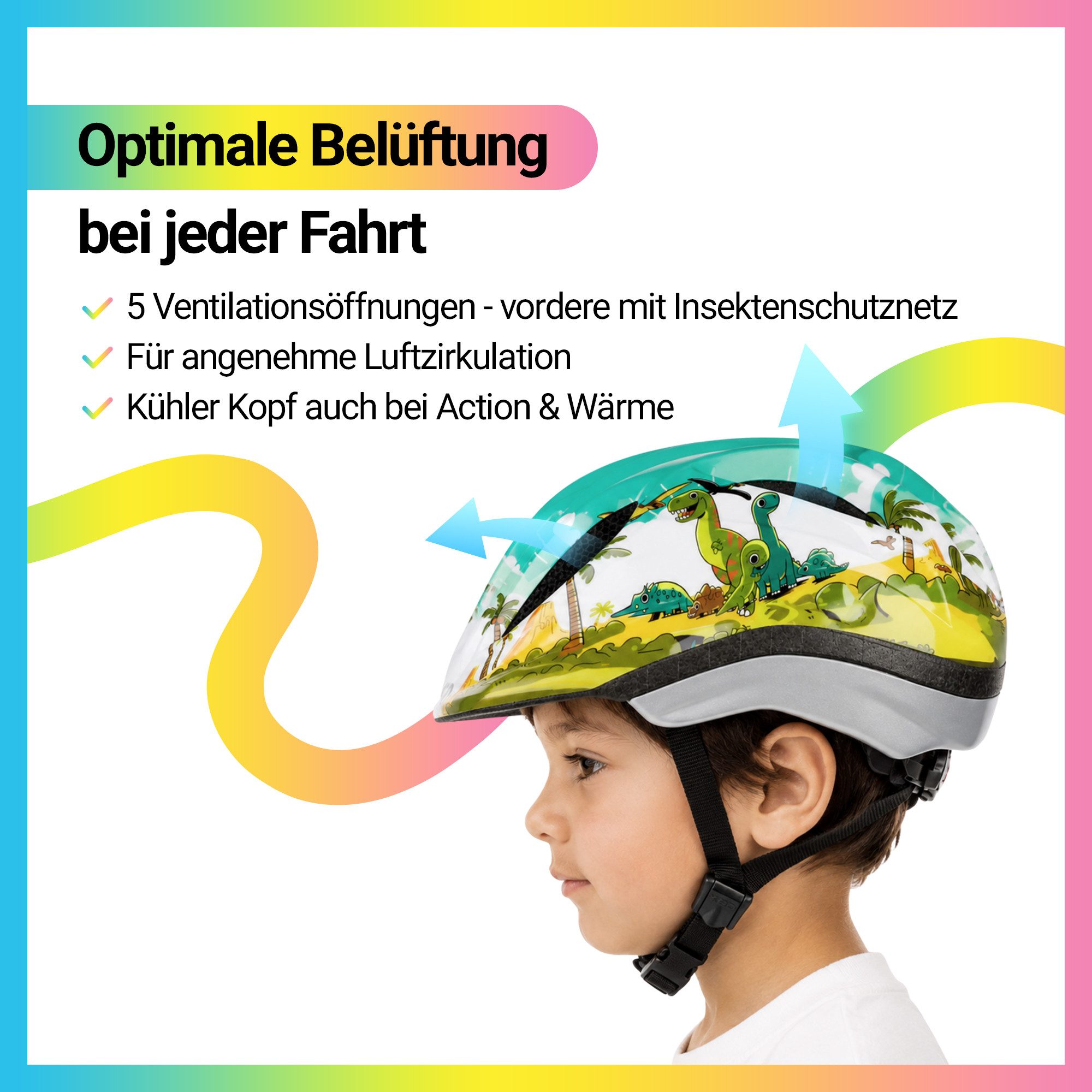 KED Fahrradhelm Meggy II Trend Kinderhelm, LED Rücklicht, MaxShell Technologie Und Präzise Größenverstellung – Bild 4 von 5