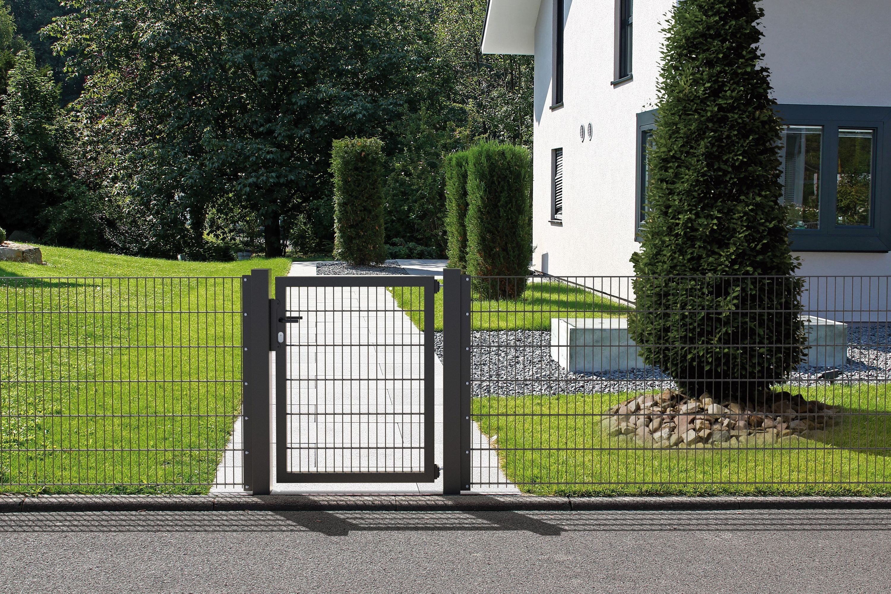 Alberts Gartentor, Alberts 635893 Einzeltor Flexo Plus mit Zubehör verschiedene Breiten