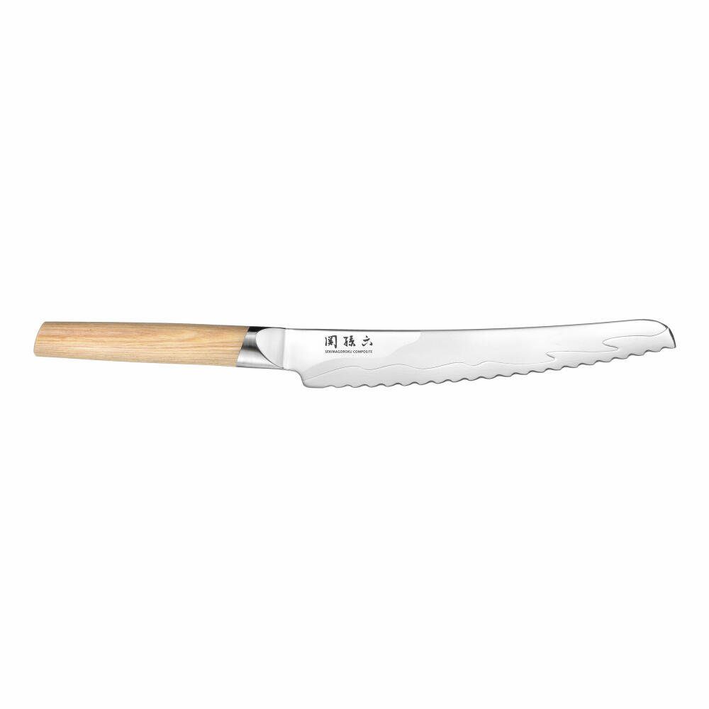 KAI Seki Magoroku Shoso Brotmesser - 21 Cm Wellenschliff Aus Japan - Edelstahl 5CR15MoV Für Perfekte Brotscheiben