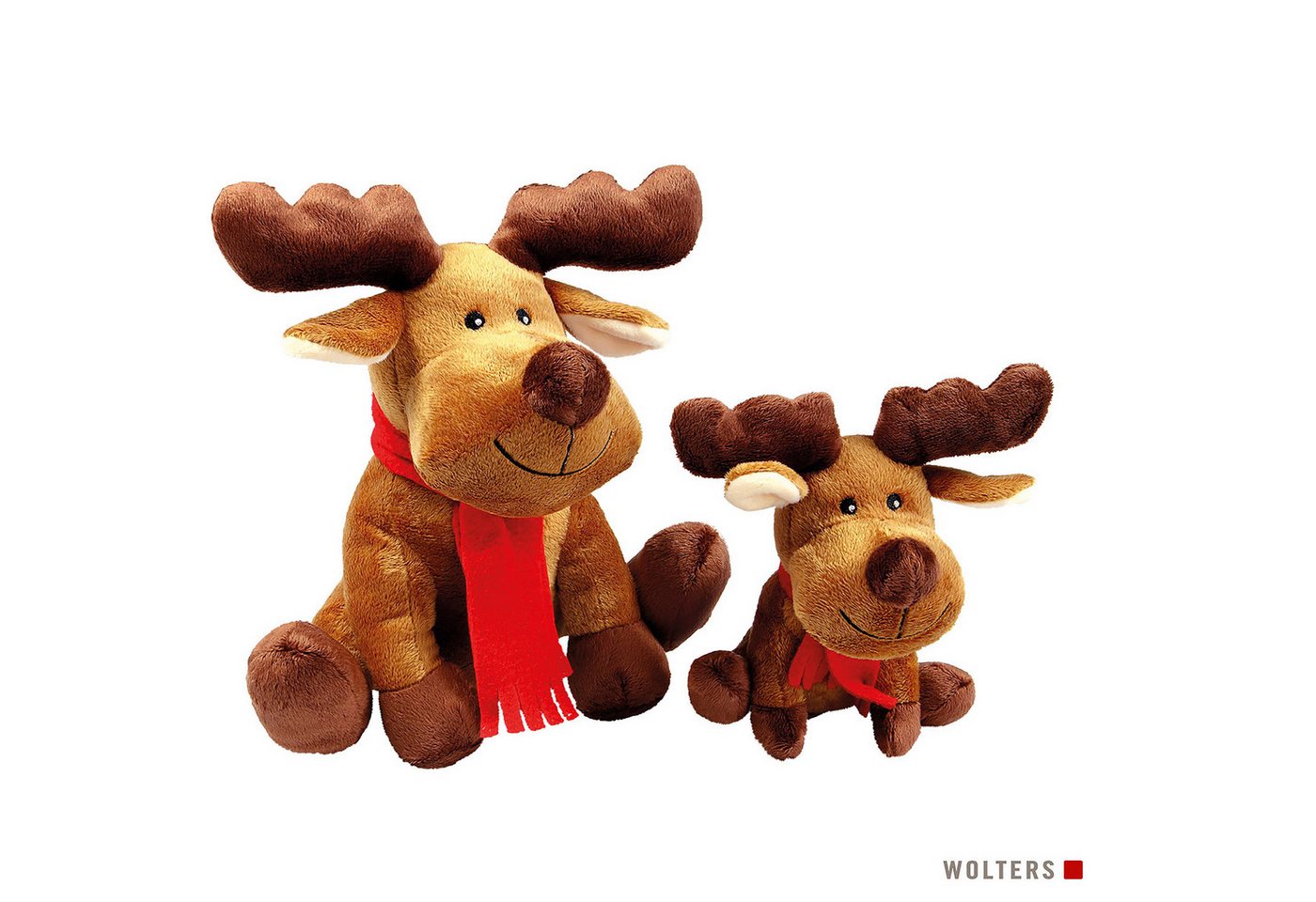 Thumbnail - Wolters Tier-Beschäftigungsspielzeug Plüschelch Rudolph, Polyester, ohne Quitschie