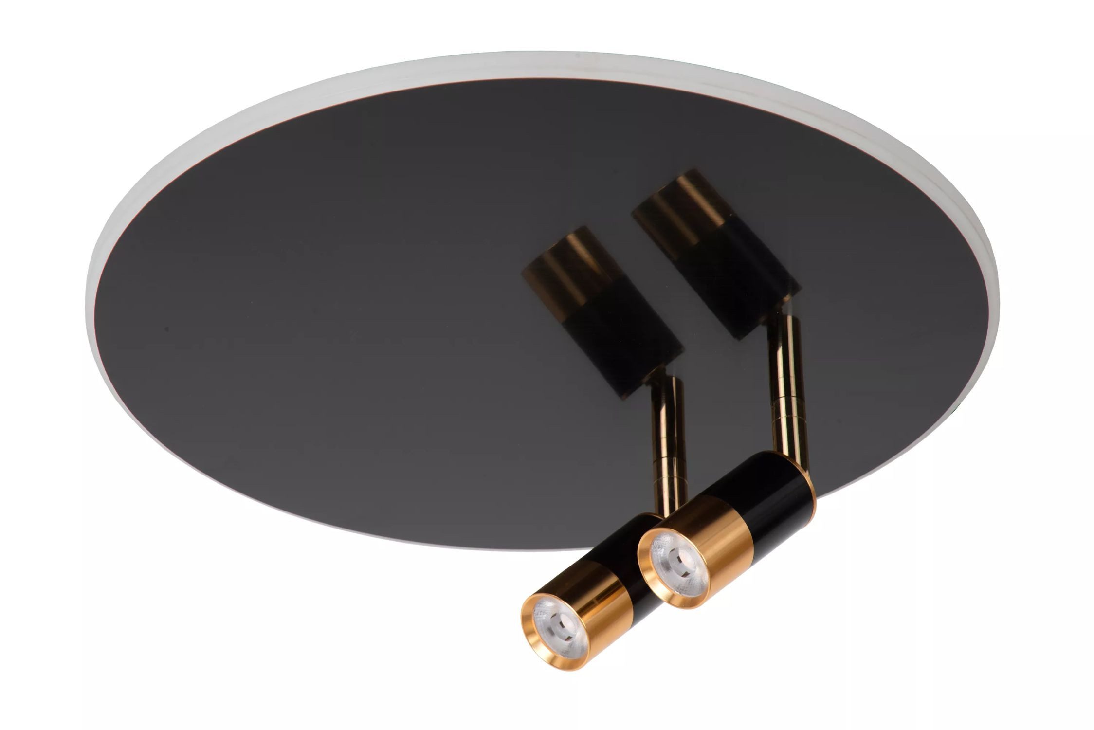 Licht-Erlebnisse Deckenleuchte FYREL, LED fest integriert, LED Metall warmweiß 2500-3000 K 350 lm rund D: 40 cm verstellbar