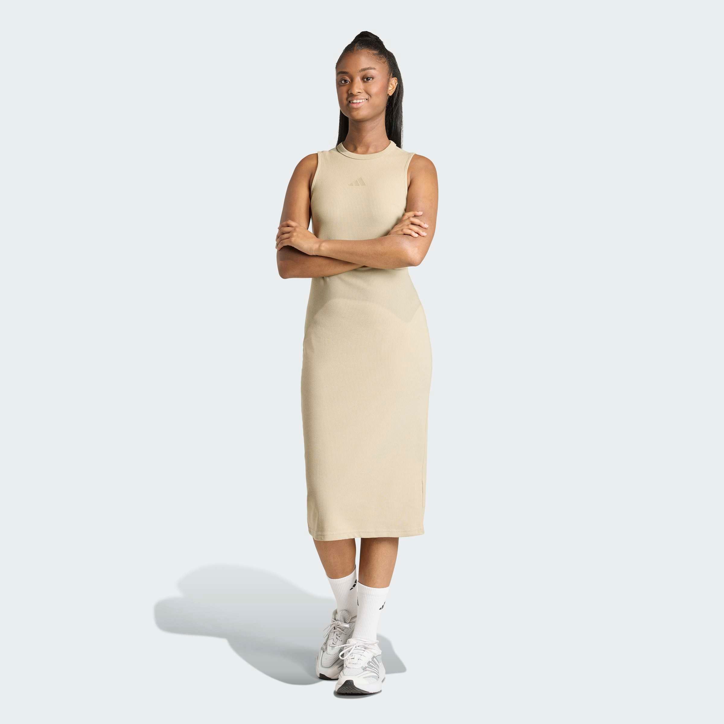 adidas Sportswear Shirtkleid W ALL SZN RB DR für Erwachsene geeignet, ohne Verschluss, aus Baumwolle
