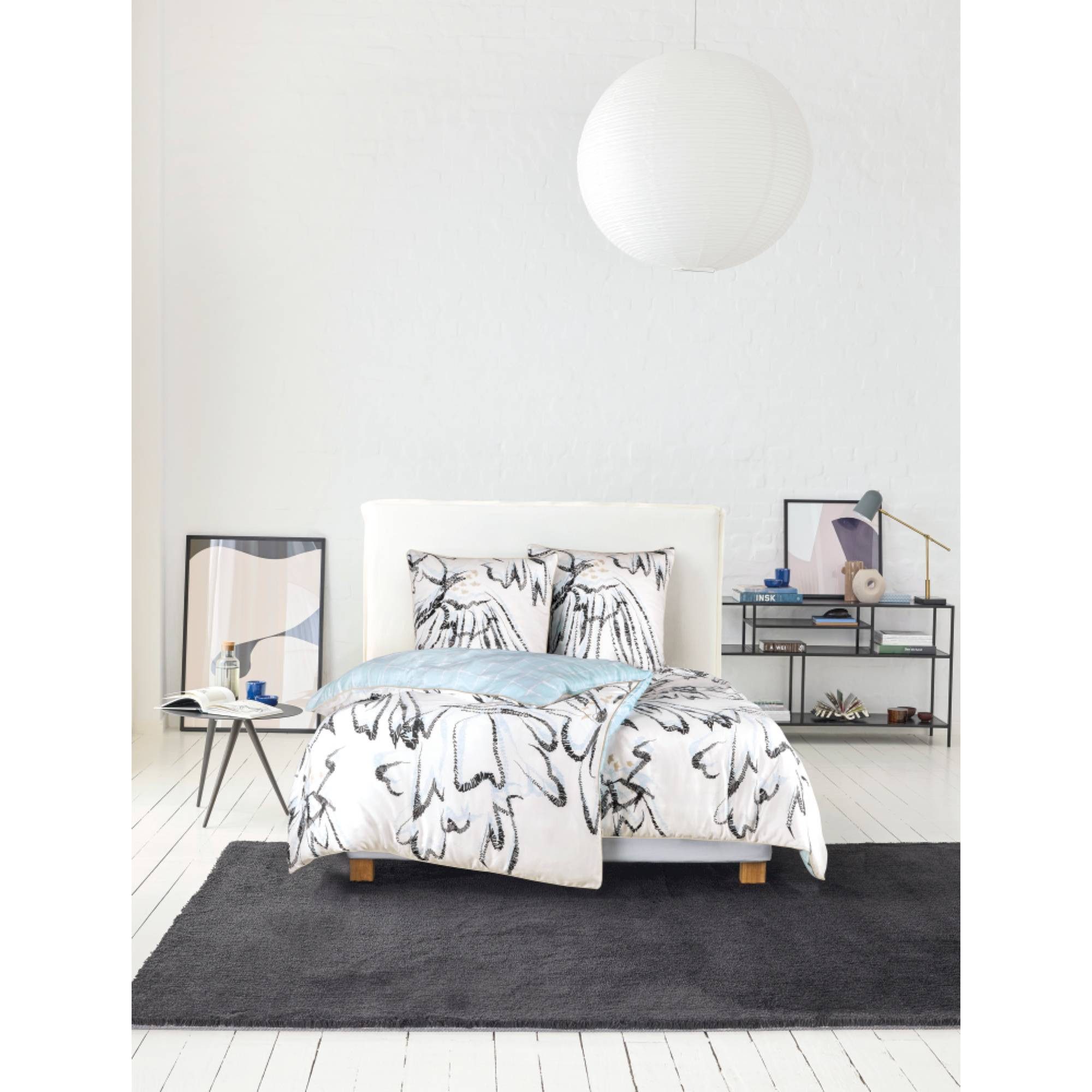 Esprit Bettwäsche GRACE Satin Bettwäsche, Baumwolle, 1 teilig, 140 x 200 cm in Hellblau