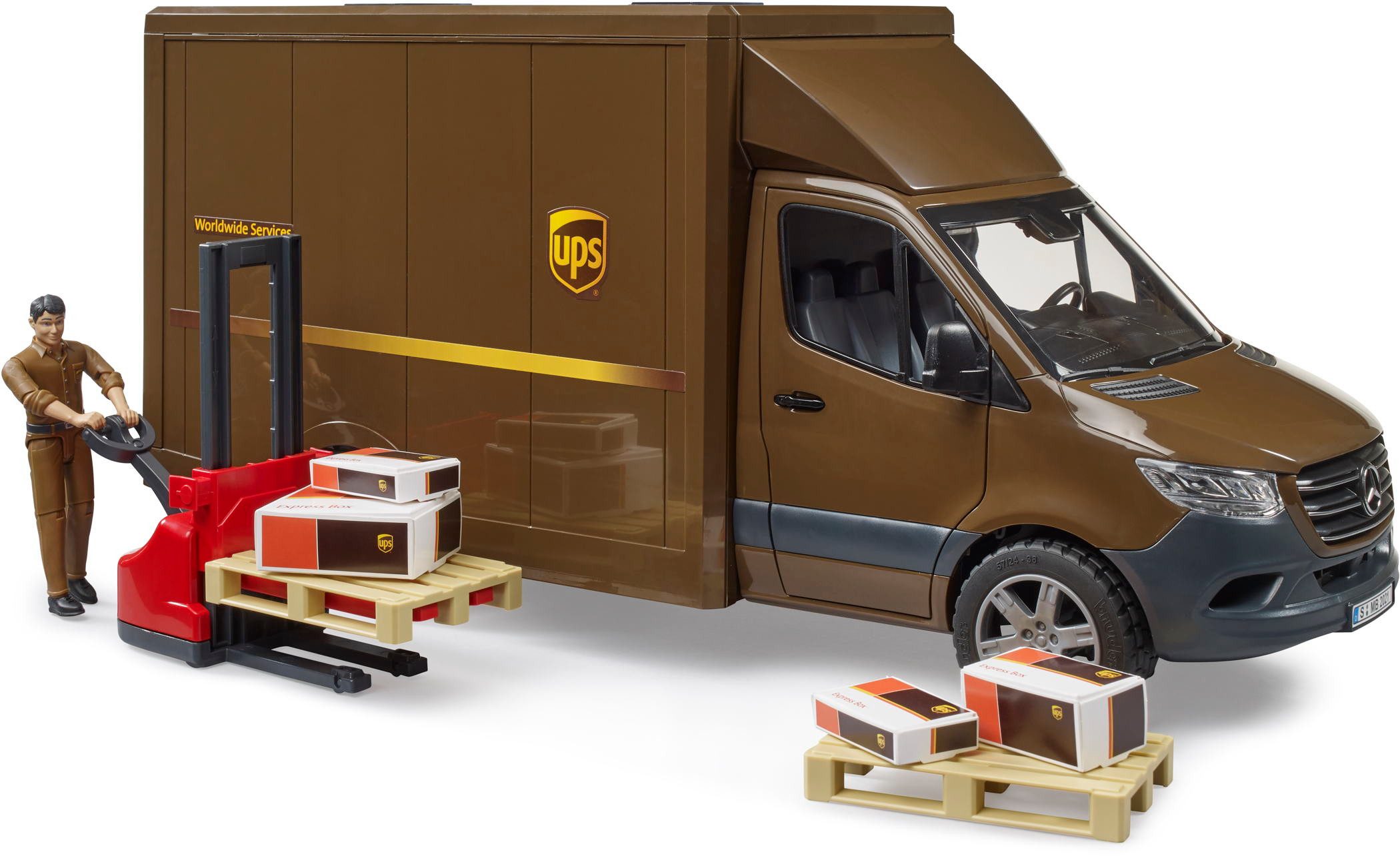 Bruder® Spielzeug-Auto Spielfahrzeug Logistik MB Sprinter günstig online kaufen