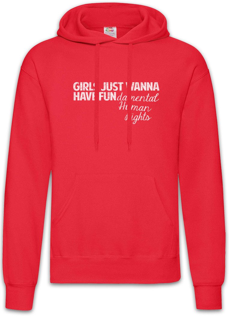 Urban Backwoods Hoodie Girls Just Wanna Have Fun Herren Hoodie Venus Fist Sign Symbol Logo (1-tlg) Women Frauen March Revolution