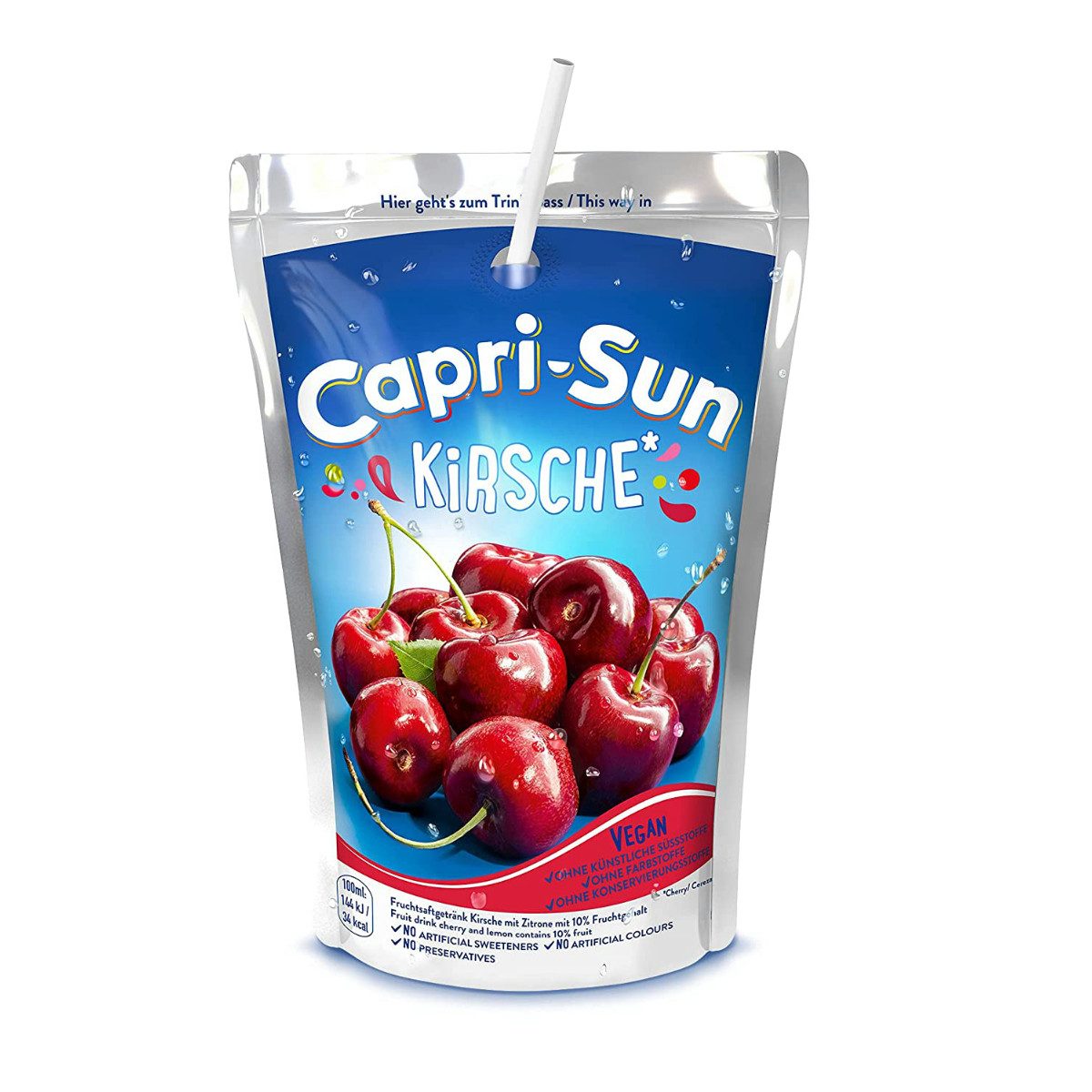 CAPRI-SUN Softgetränk, Capri Sun Kirsche Erfrischungsgetränk mit Kirschsaft 10x200ml