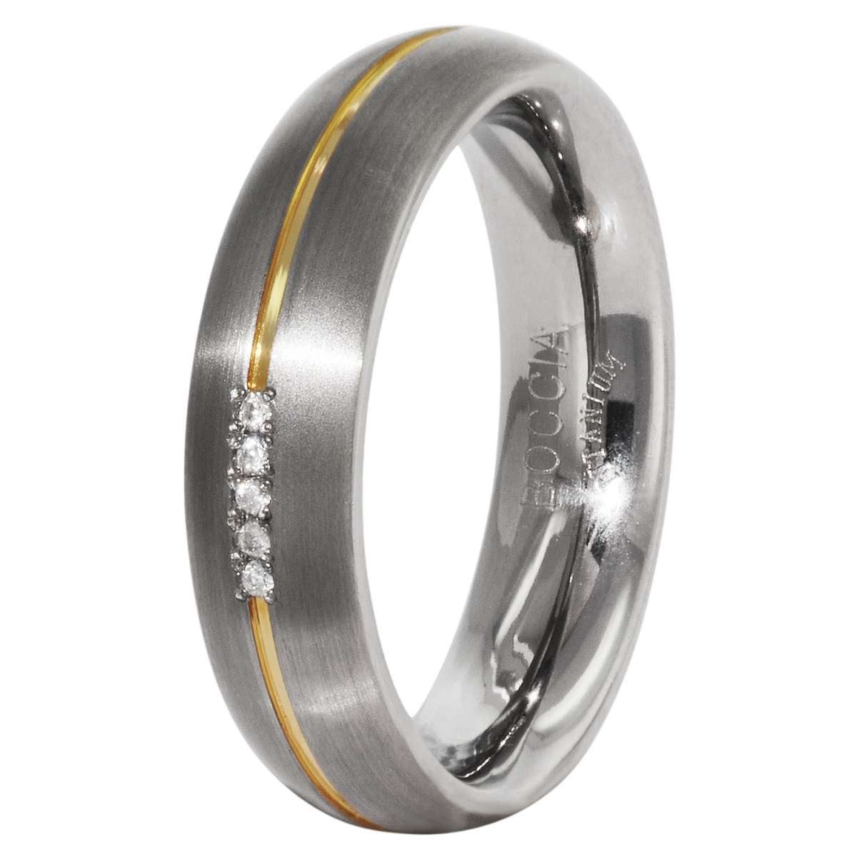 Boccia Fingerring 0130-04, Titanium Damenring