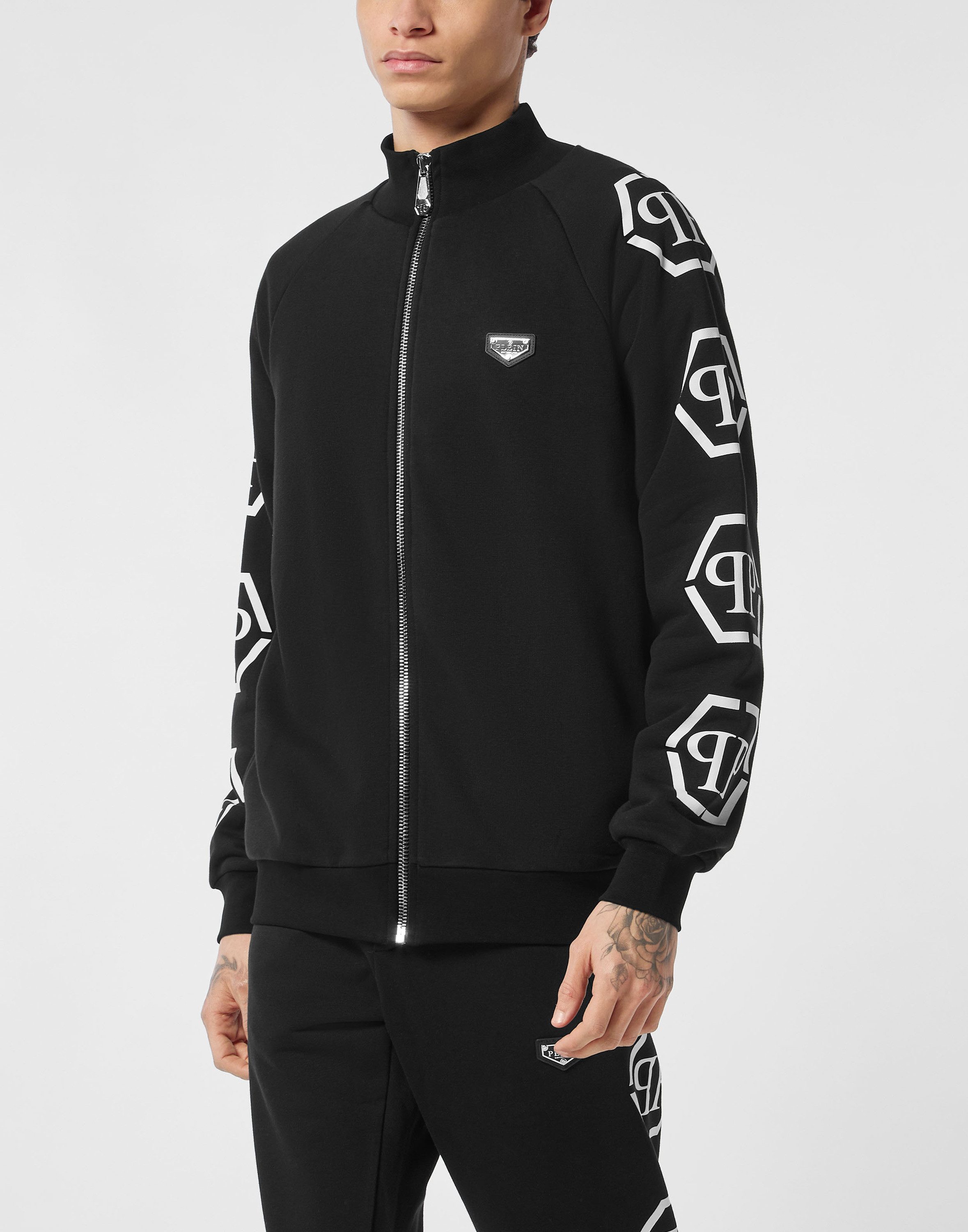 PHILIPP PLEIN Yoga-Sweatjacke Hexagon günstig online kaufen