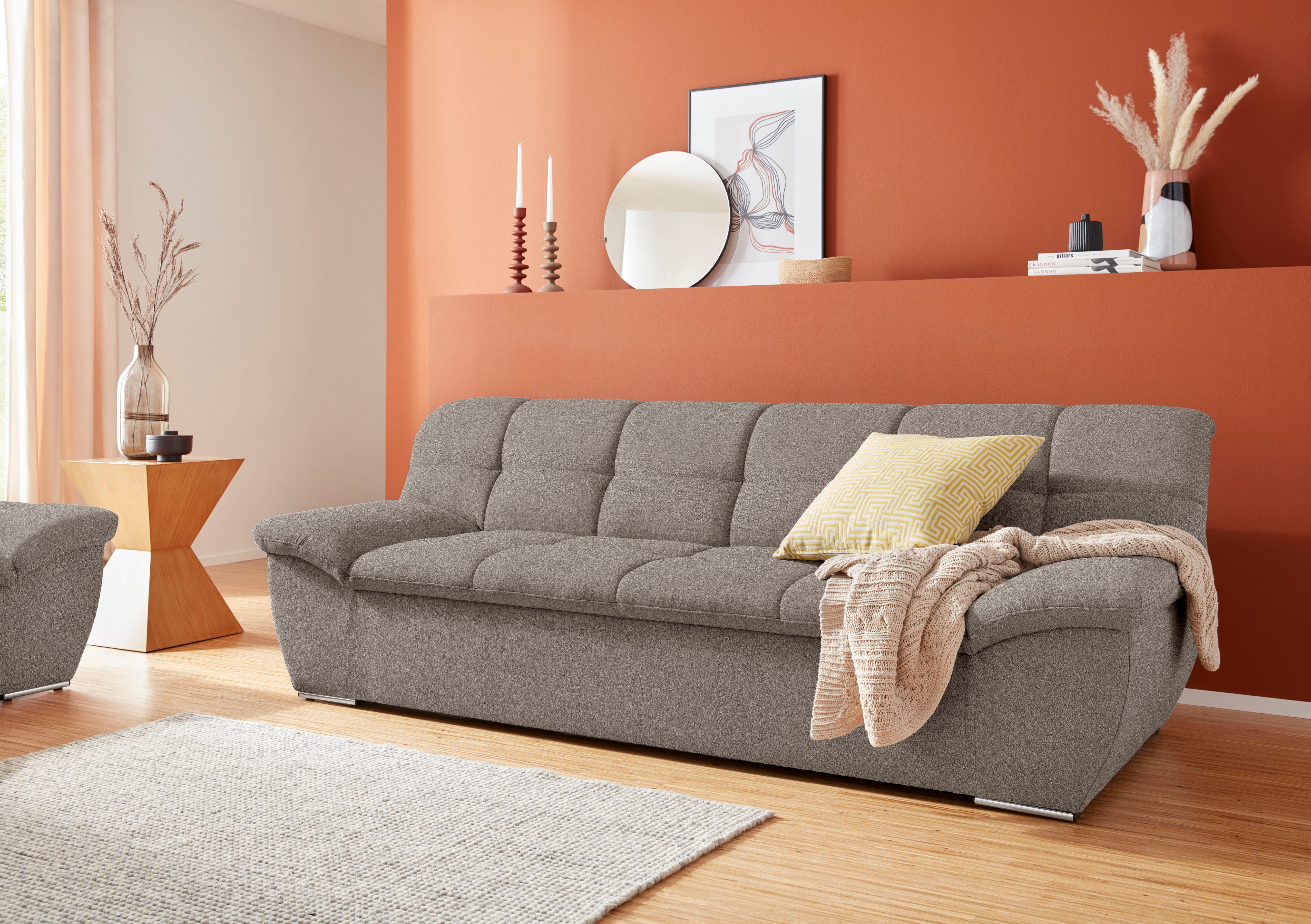 DOMO collection 3-Sitzer Lagoa, moderne Sitzheftung, bequem und komfortabel, frei im Raum stellbar, in großer Farbauswahl