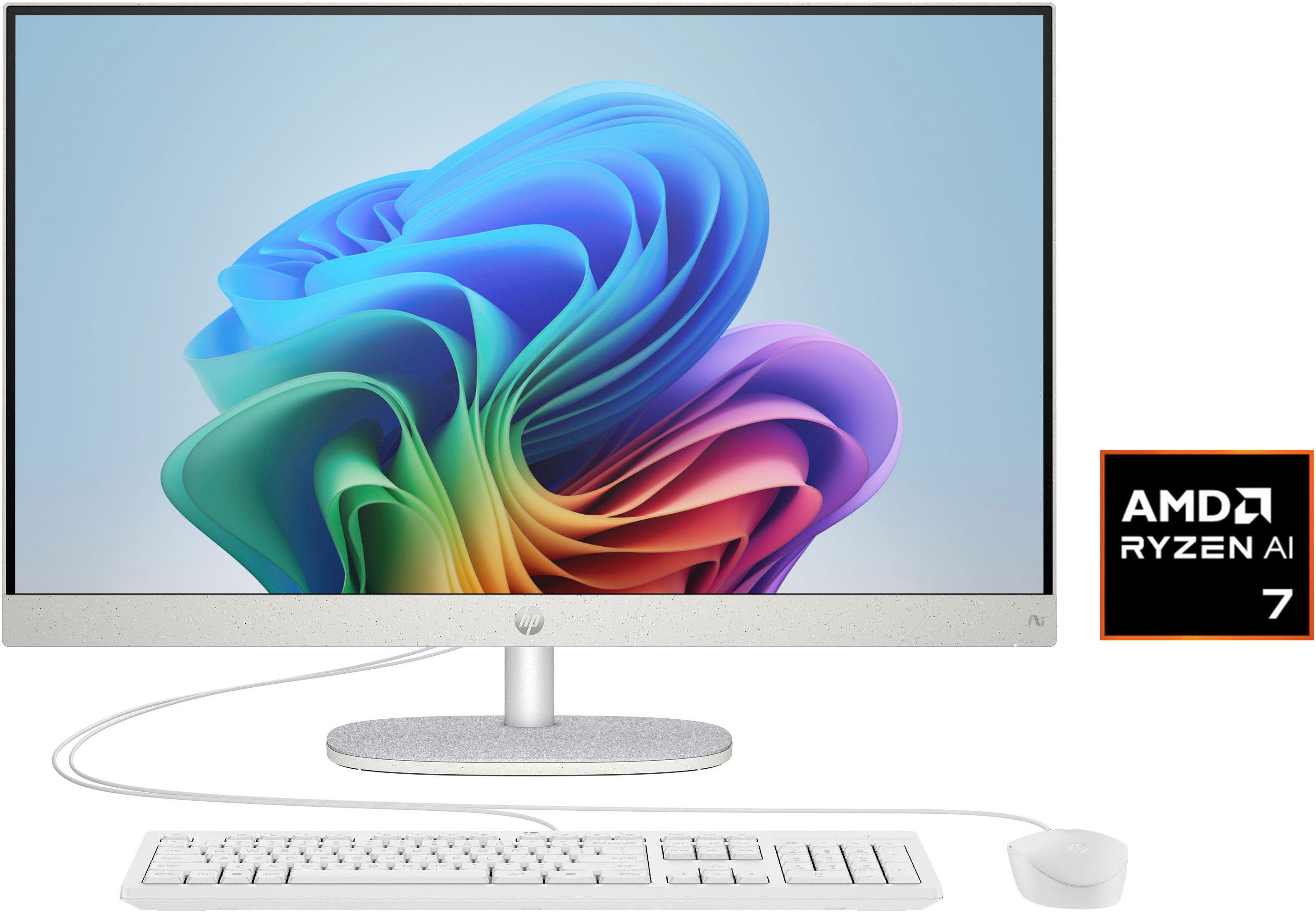 HP Next Gen AI 27-ct2073ng All-in-One PC (27 Zoll, AMD Ryzen AI 7 350, Radeon, 16 GB RAM, 512 GB SSD, Luftkuhlung)