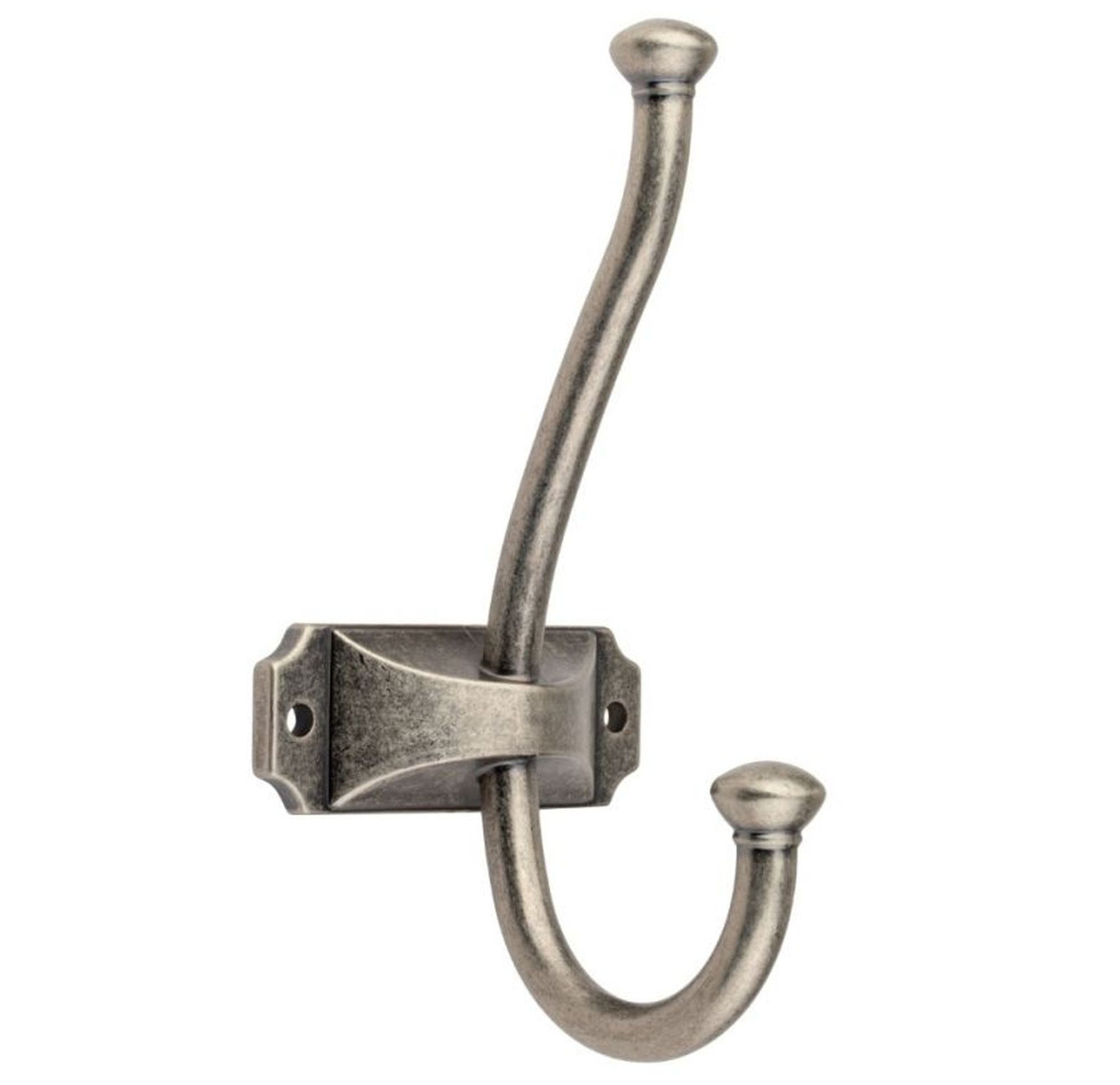livingpoint24 Garderobenhaken Garderobenhaken Oris Kleiderhaken Silber antik Wandhaken Altsilber (1 St)