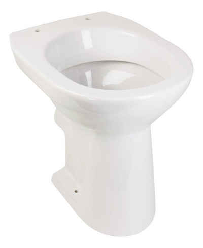 aquaSu Tiefspül-WC, Bodenstehend, Abgang Waagerecht, Erhöhtes Stand WC +6 cm, Weiß, Tiefspüler, Abgang waagerecht, 025836