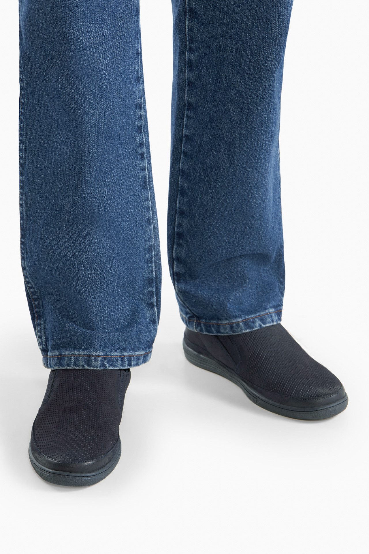 LASOCKI Elegante Herren Halbschuhe Lasocki Dunkelblau, Leder Bootsschuh