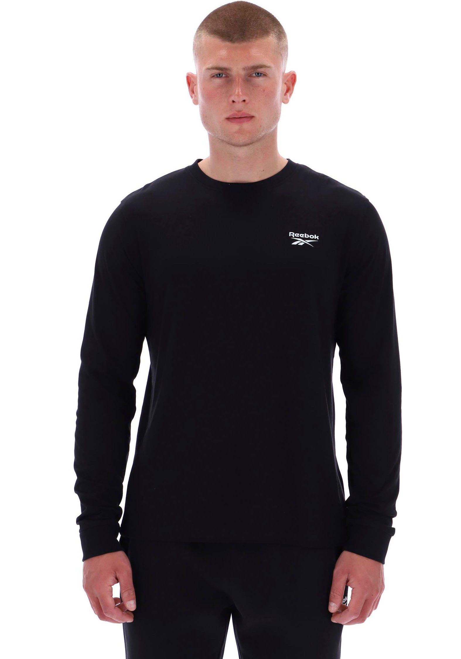 Reebok T-Shirt ENZO SMALL LOGO CREW NECK LS TEE (1-tlg)