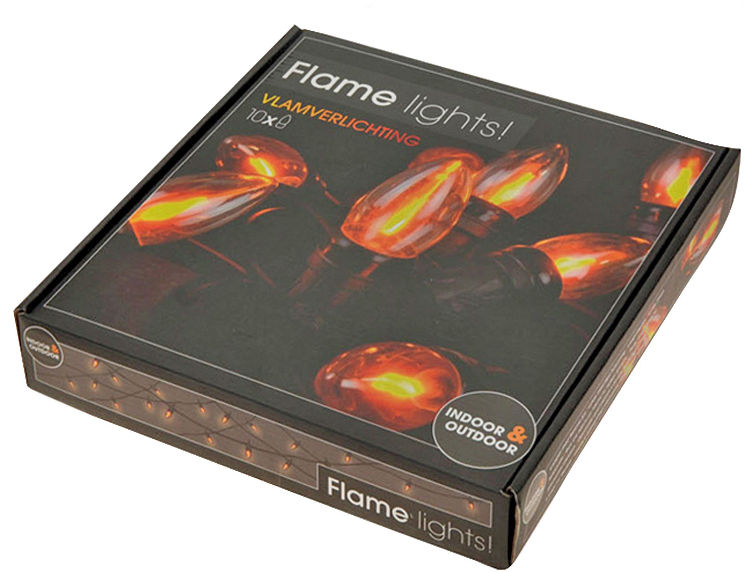 Spetebo Lichterkette Lichterkette mit Flammen Effekt Glühbirnen - 360cm, 10 günstig online kaufen