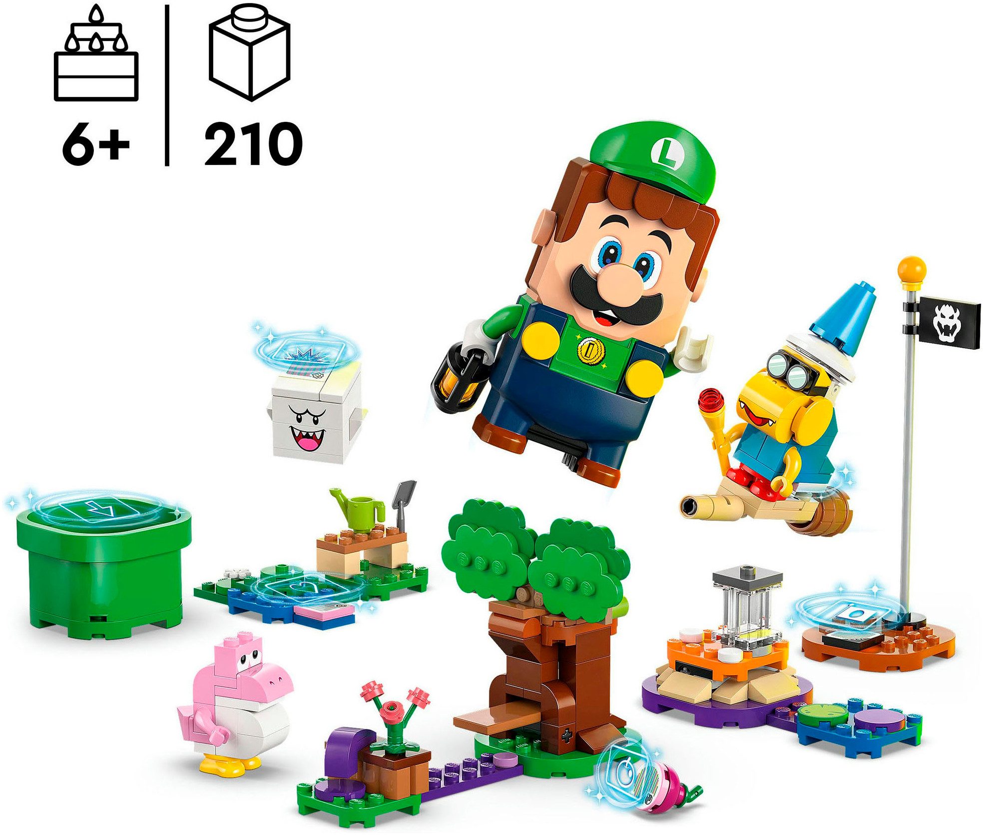 LEGO® Abenteuer mit dem interaktiven LEGO® Luigi™ (71440), LEGO Super Mario Konstruktionsspielsteine, (210 St), Made in Europe
