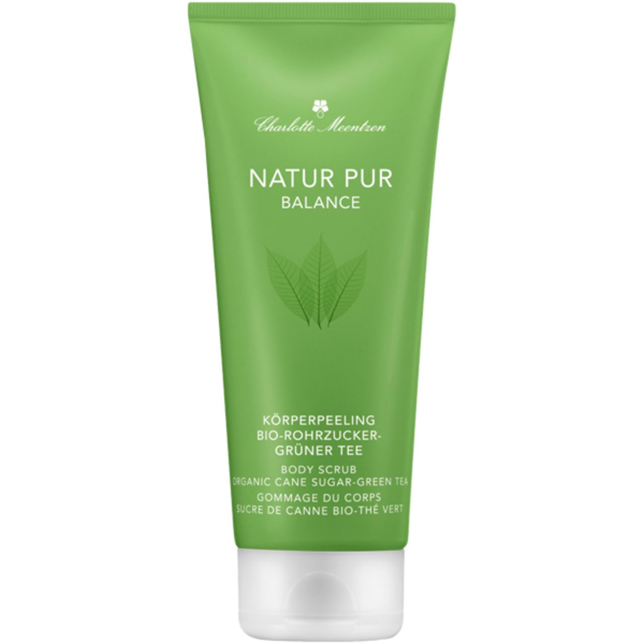Charlotte Meentzen Körperpeeling Natur Pur Balance Körperpeeling Bio-Rohrzucker-Grüner Tee, Alle Hauttypen