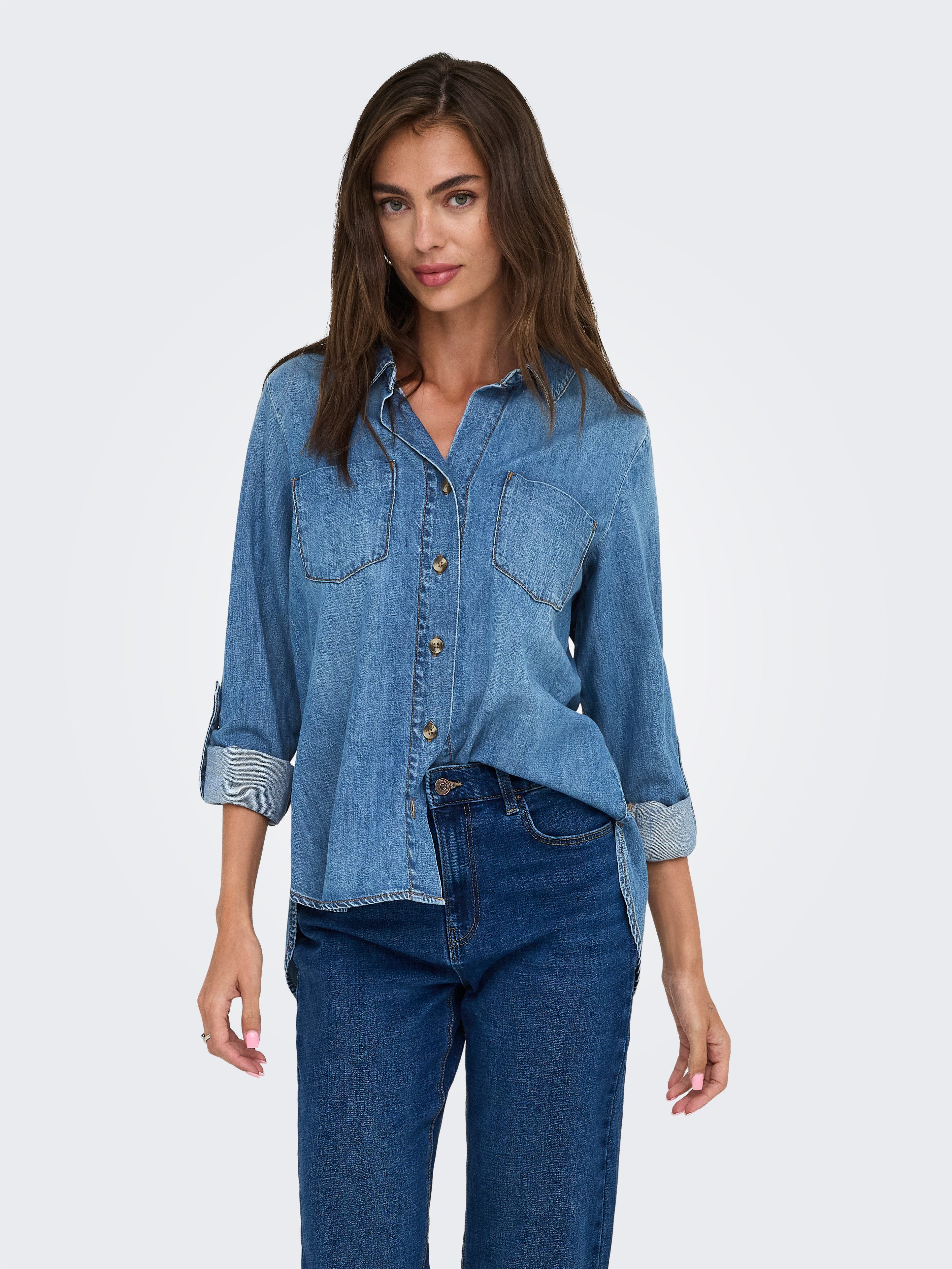 ONLY Jeansbluse ONLYASMIN SHIRT L/S DNM günstig online kaufen